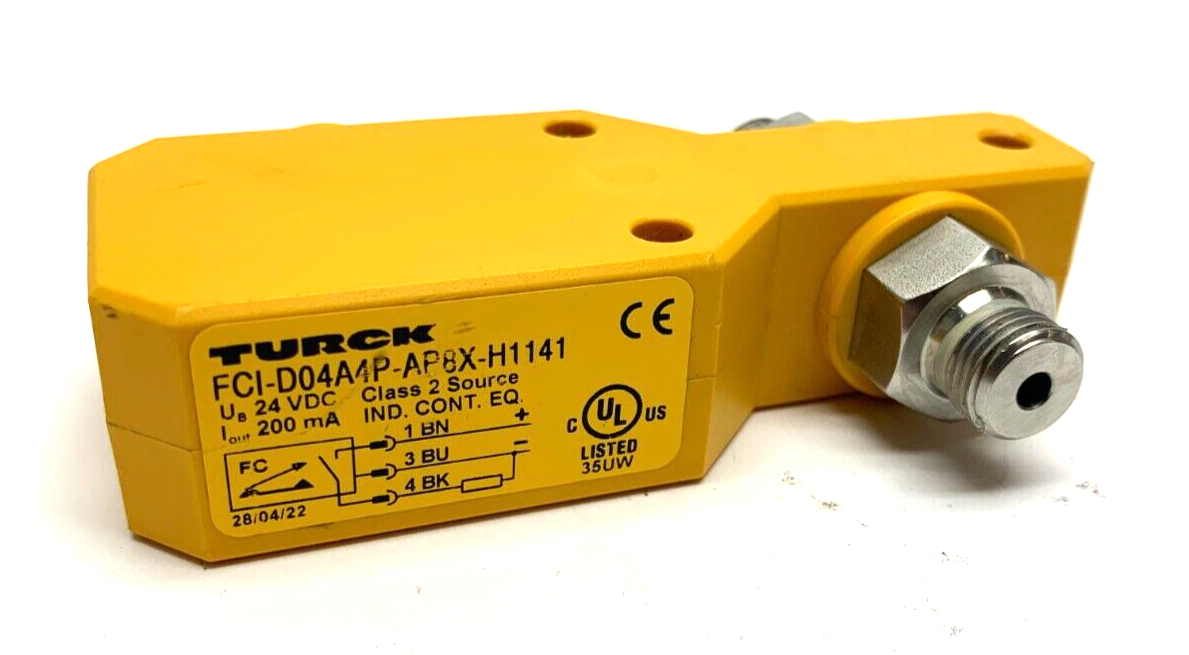 Turck FCI-D04A4P-AP8X-H1141 Class 2 Inline Flow Control Sensor 24VDC - Used - Maverick Industrial Sales