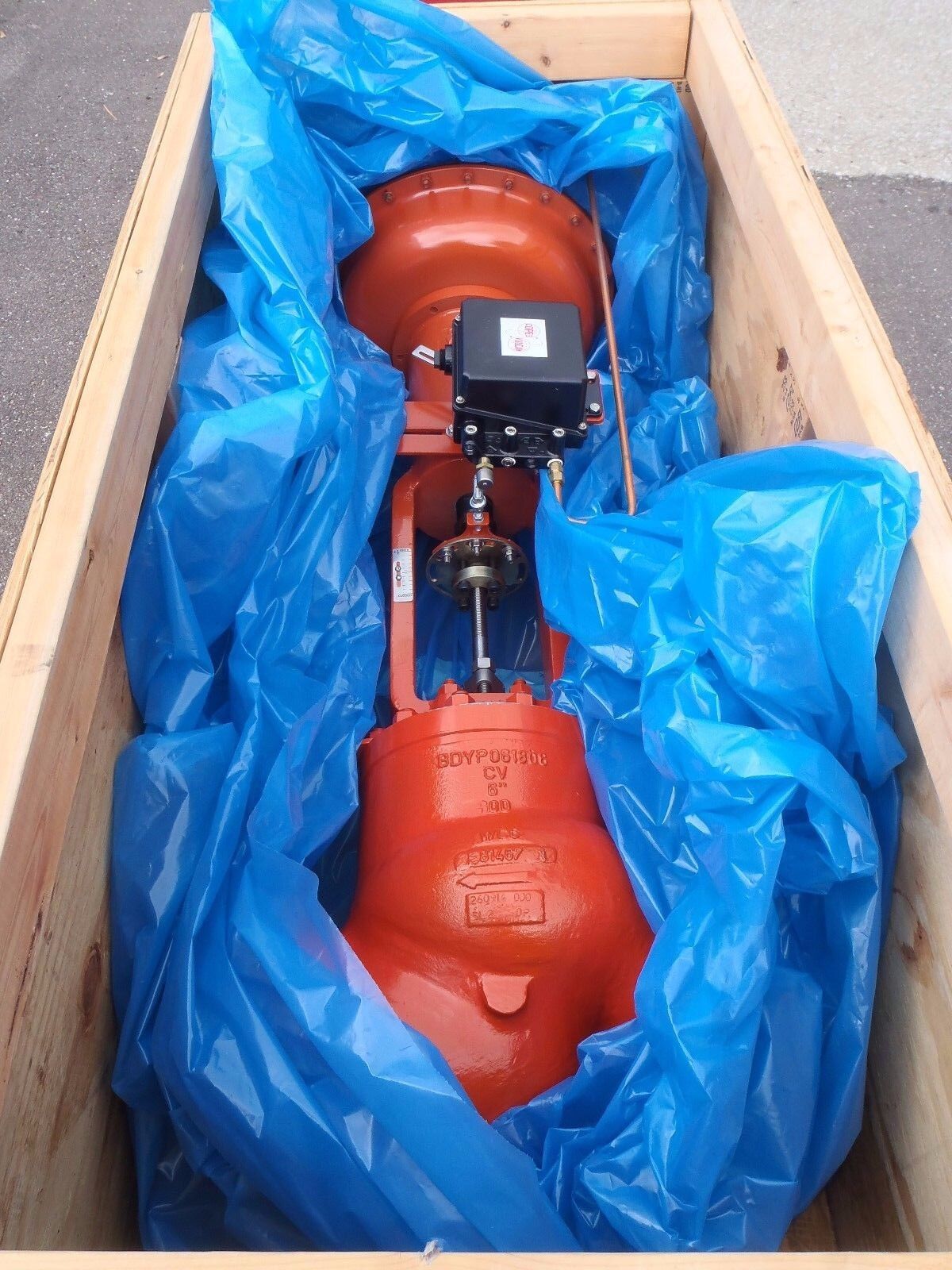 COPES VULCAN 1-HRV-357 6" GLOBE CONTROL VALVE BDYPO61806 300LB SCH 40 BW2 - New – Open box - Maverick Industrial Sales