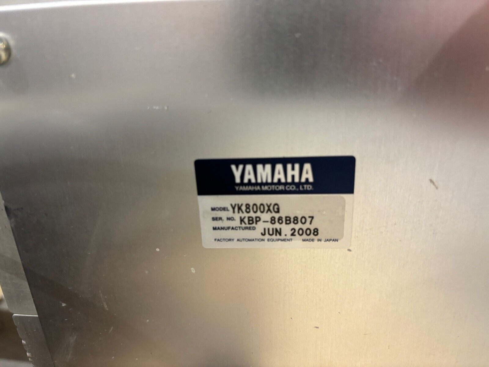 Yamaha YK800XG High Speed Scara Robot, RCX144 Controller, RGU-3, Gripper Picker - Maverick Industrial Sales