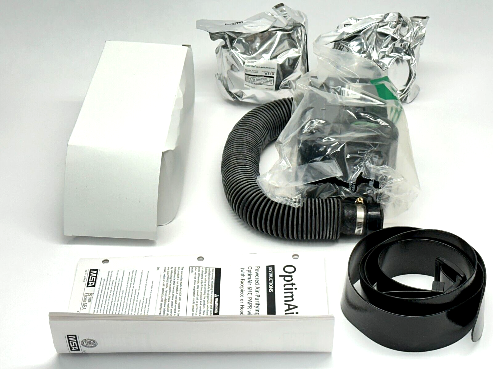 6HC | OptimAir Powered Air Purifying Respirator Kit w/ 10041550 Saranex Hood - New Other - Maverick Industrial Sales