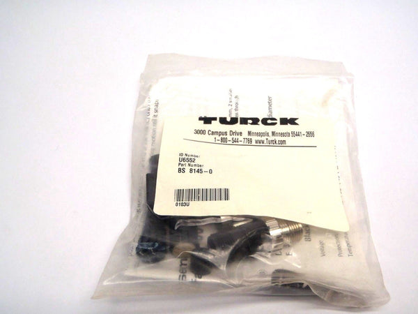 Turck BS 8145 0 U-6552 Eurofast Connector Kit M12, Field Wire able - Maverick Industrial Sales