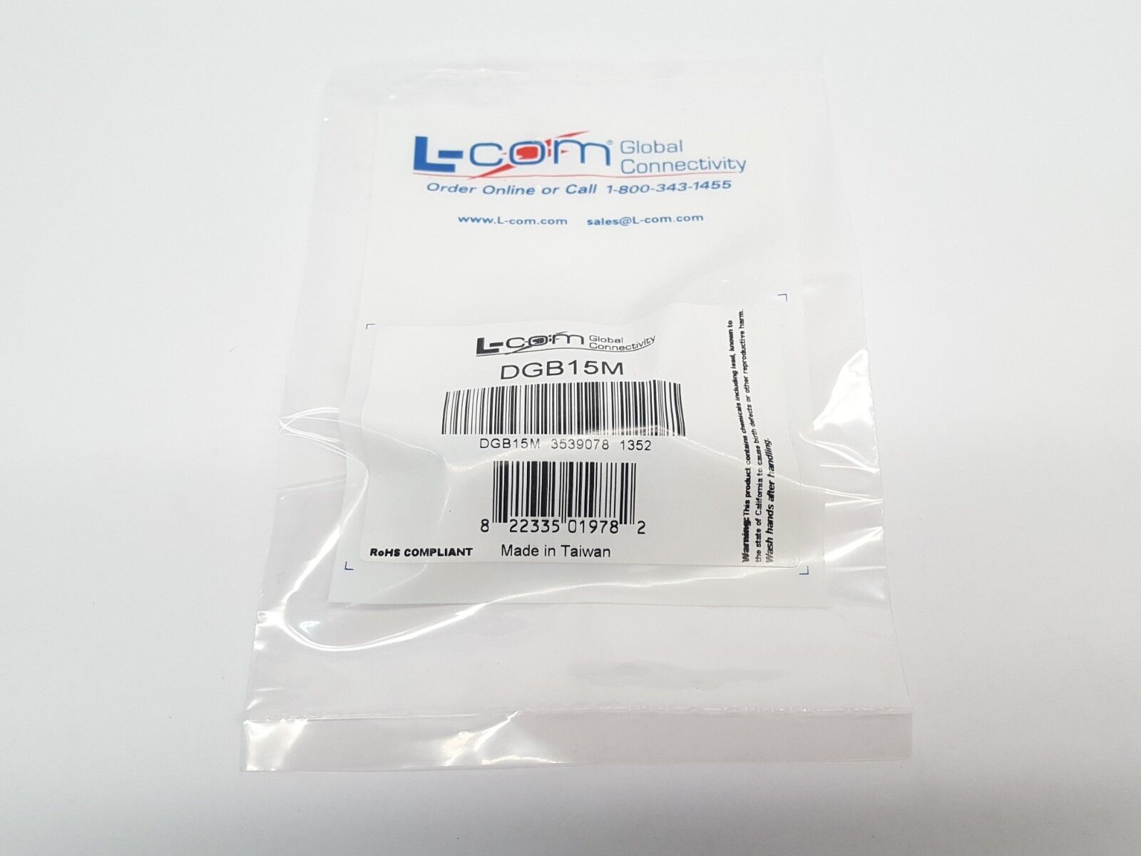 DGB15M | L-COM Slimline Gender Changer DB15 Male / Male LOT OF 11 - New – Open box - Maverick Industrial Sales