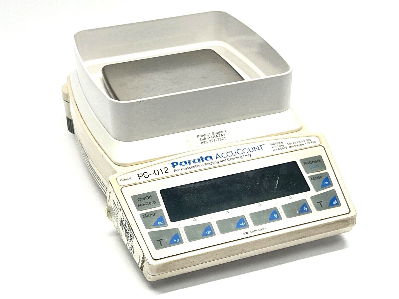 Parata AccuCount Pharmacy Scale 620g Max - Used - Maverick Industrial Sales