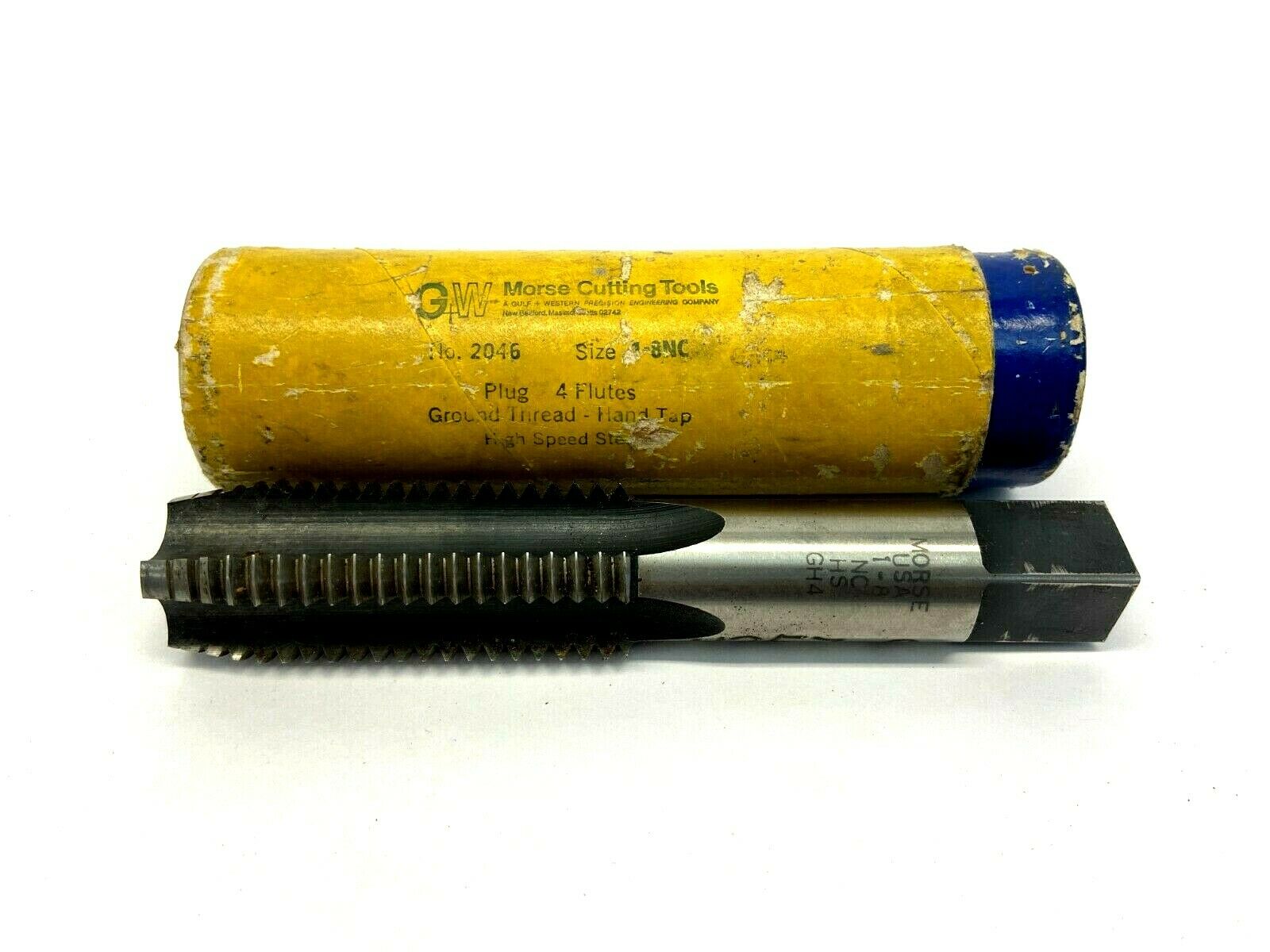 Morse Cutting Tools 2046 HHS Hand Tap Plug Style 4 Flute 1"-8 NC HS GH4 - Maverick Industrial Sales