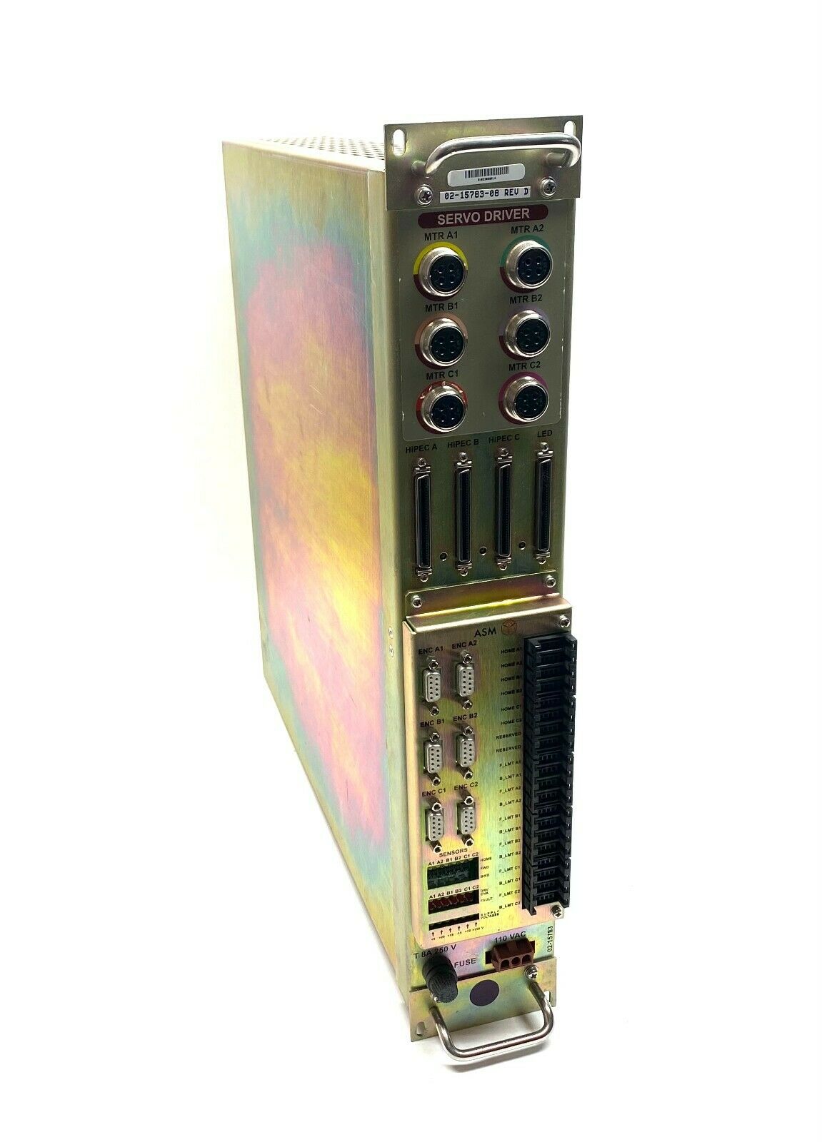 02-15783-08 | ASM Servo Driver Rev D AD 898 APD20 AC Dual - For parts or not working - Maverick Industrial Sales