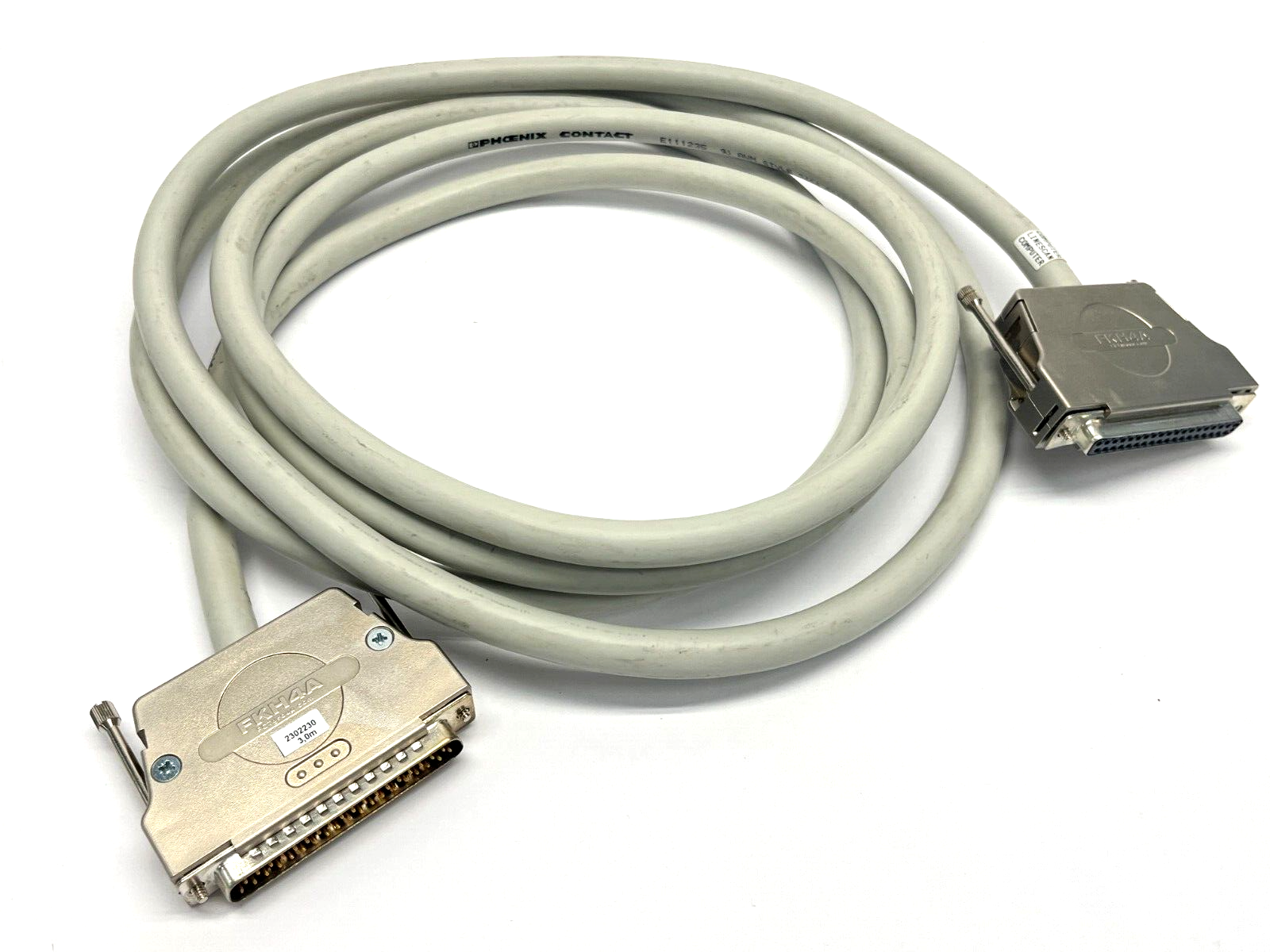 Phoenix Contact CABLE-D37SUB/B/S/300/KONFEK/S Shielded Round Cable 3m 2302230 - Used - Maverick Industrial Sales