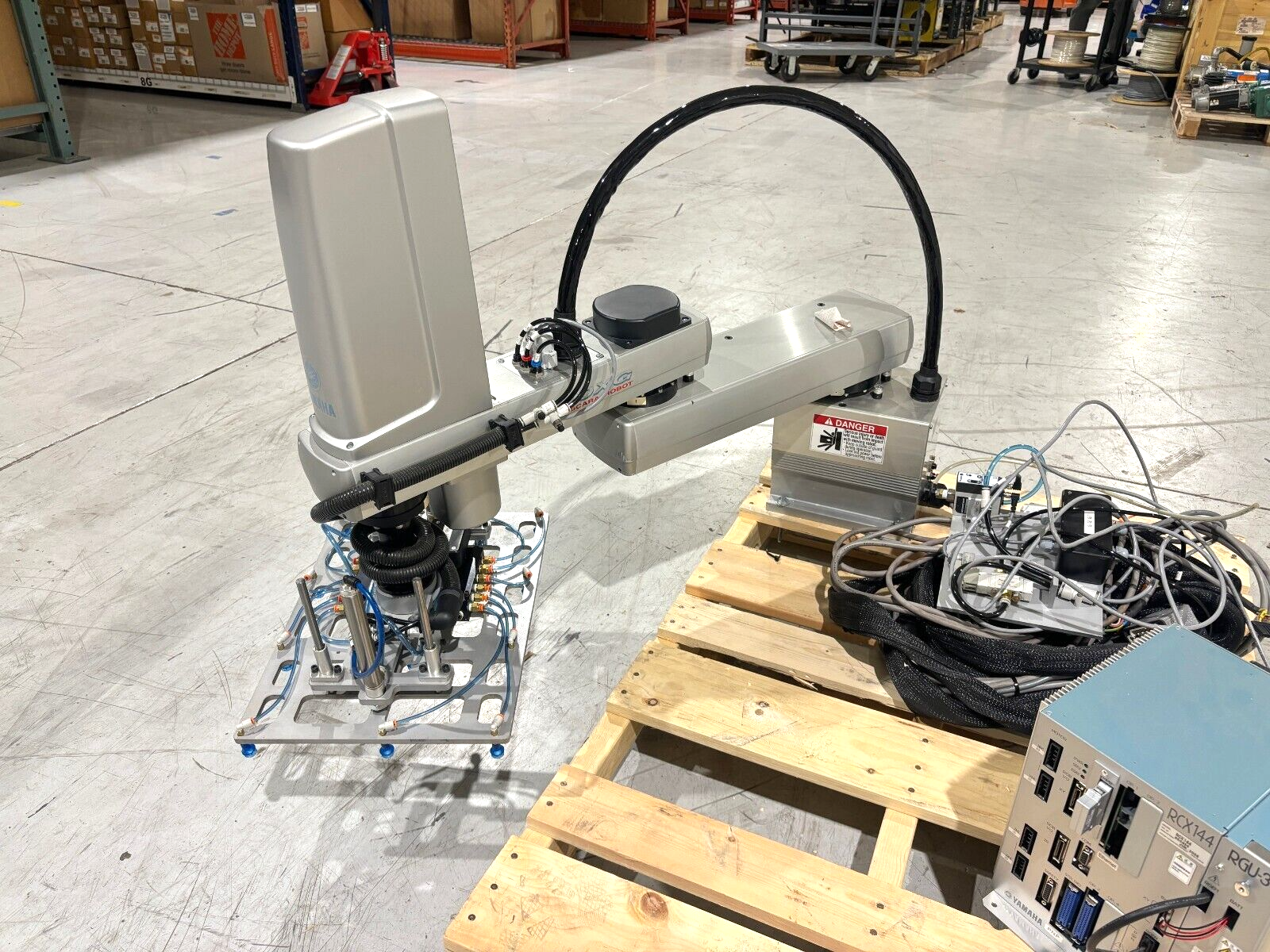 Yamaha YK800XG High Speed Scara Robot, RCX144 Controller, RGU-3, Gripper Picker - Maverick Industrial Sales
