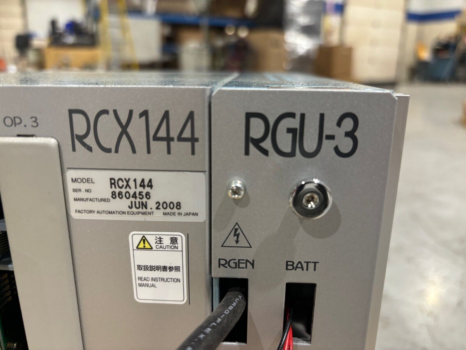 Yamaha YK800XG High Speed Scara Robot, RCX144 Controller, RGU-3, Gripper Picker - Maverick Industrial Sales