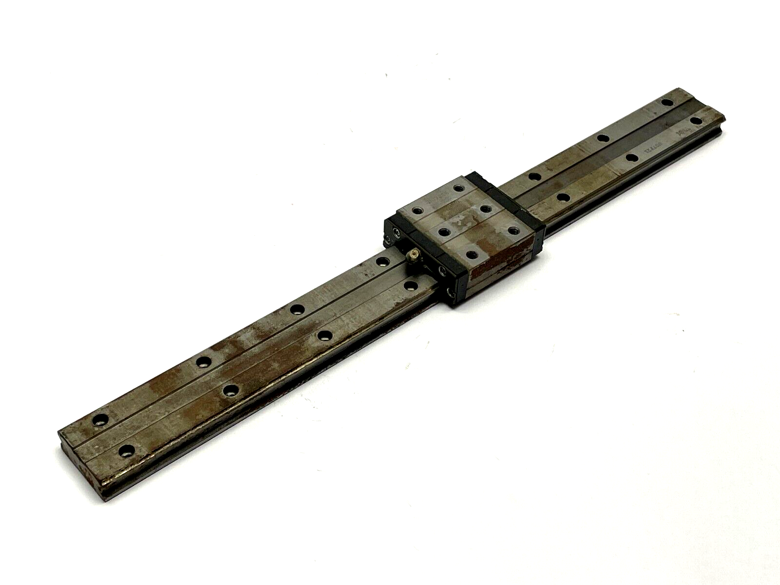 THK HRW27-457L Linear Guide Rail w/ HRW27CR1SS Linear Guide Block - Used - Maverick Industrial Sales
