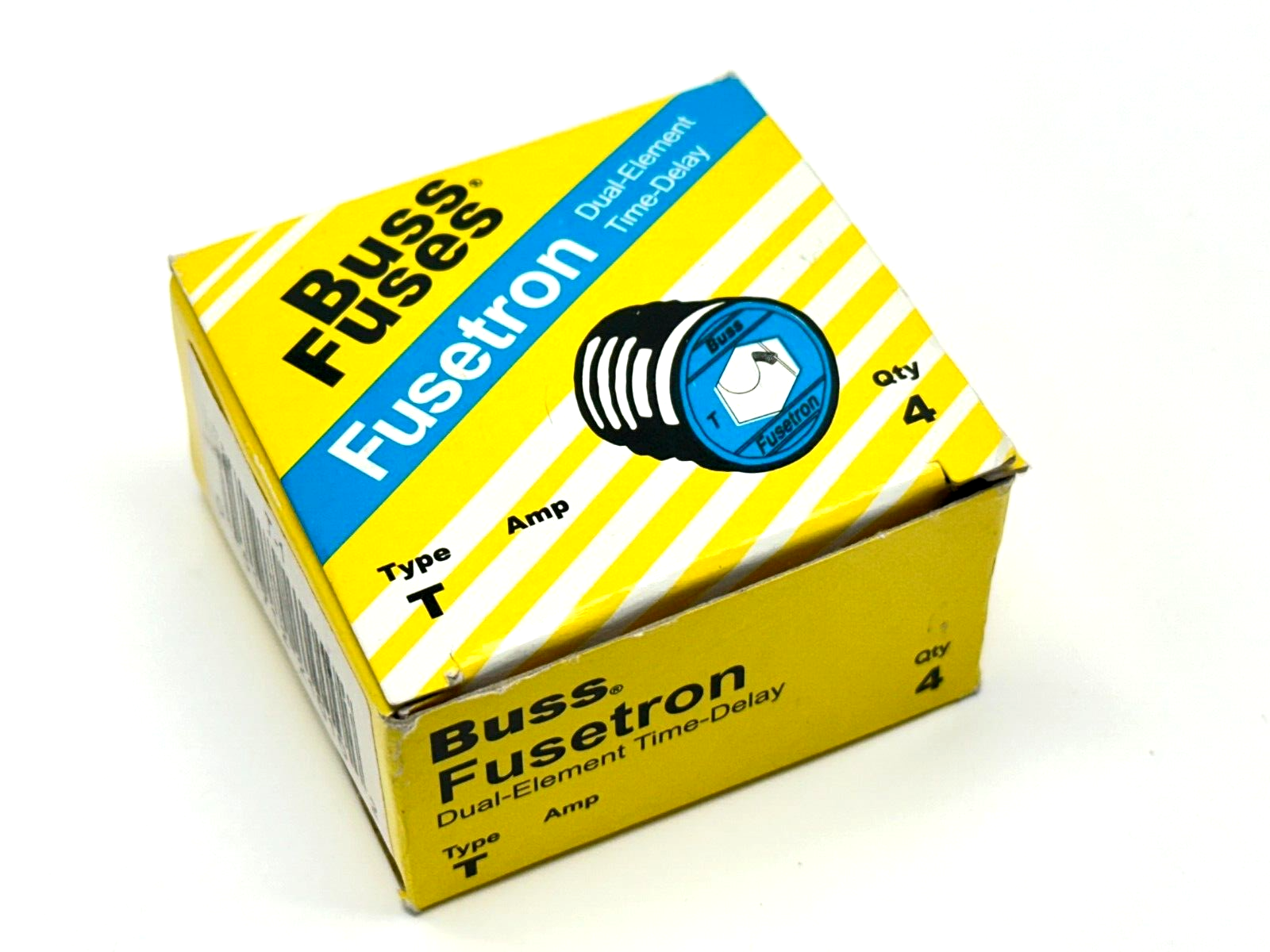 T-1 | Bussmann Fusetron Dual-Element Time-Delay Fuse Type T 1A BOX OF 4 - New - Maverick Industrial Sales