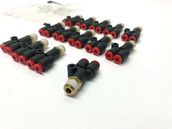 SMC KQU03-34S Pneumatic Splitter Press-To-Connect Fitting, LOT OF 14 - Maverick Industrial Sales