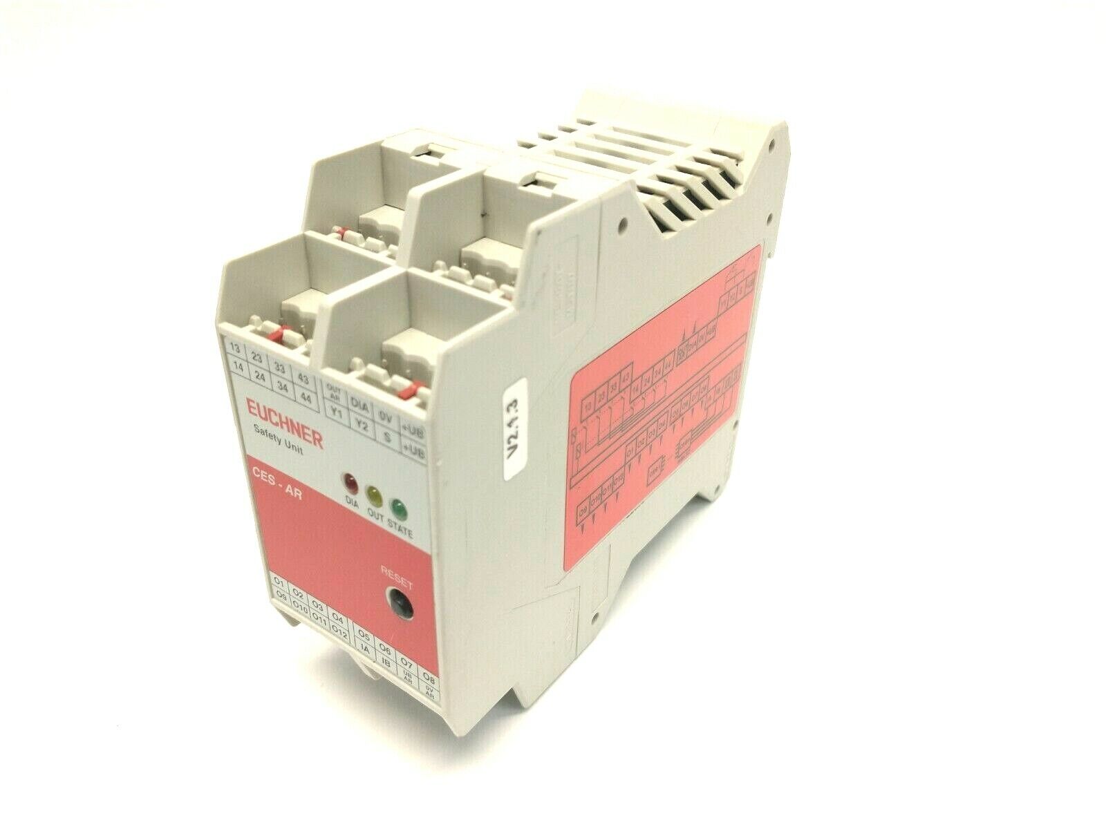 Euchner CES-AR-AES-12 Safety Unit AR Evaluation Unit 098225 MISSING CONNECTORS - Maverick Industrial Sales