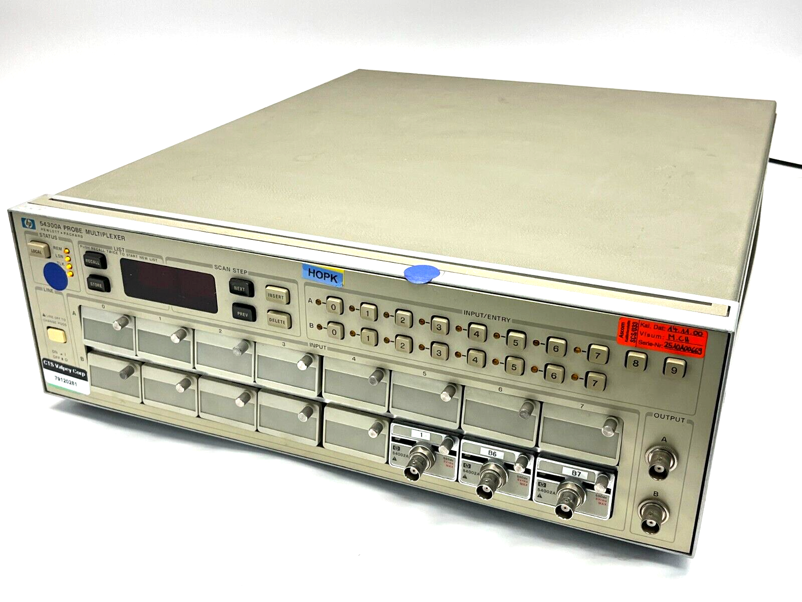 HP 54300A Probe Multiplexer w/ 54002A Input Probes - For parts or not working - Maverick Industrial Sales