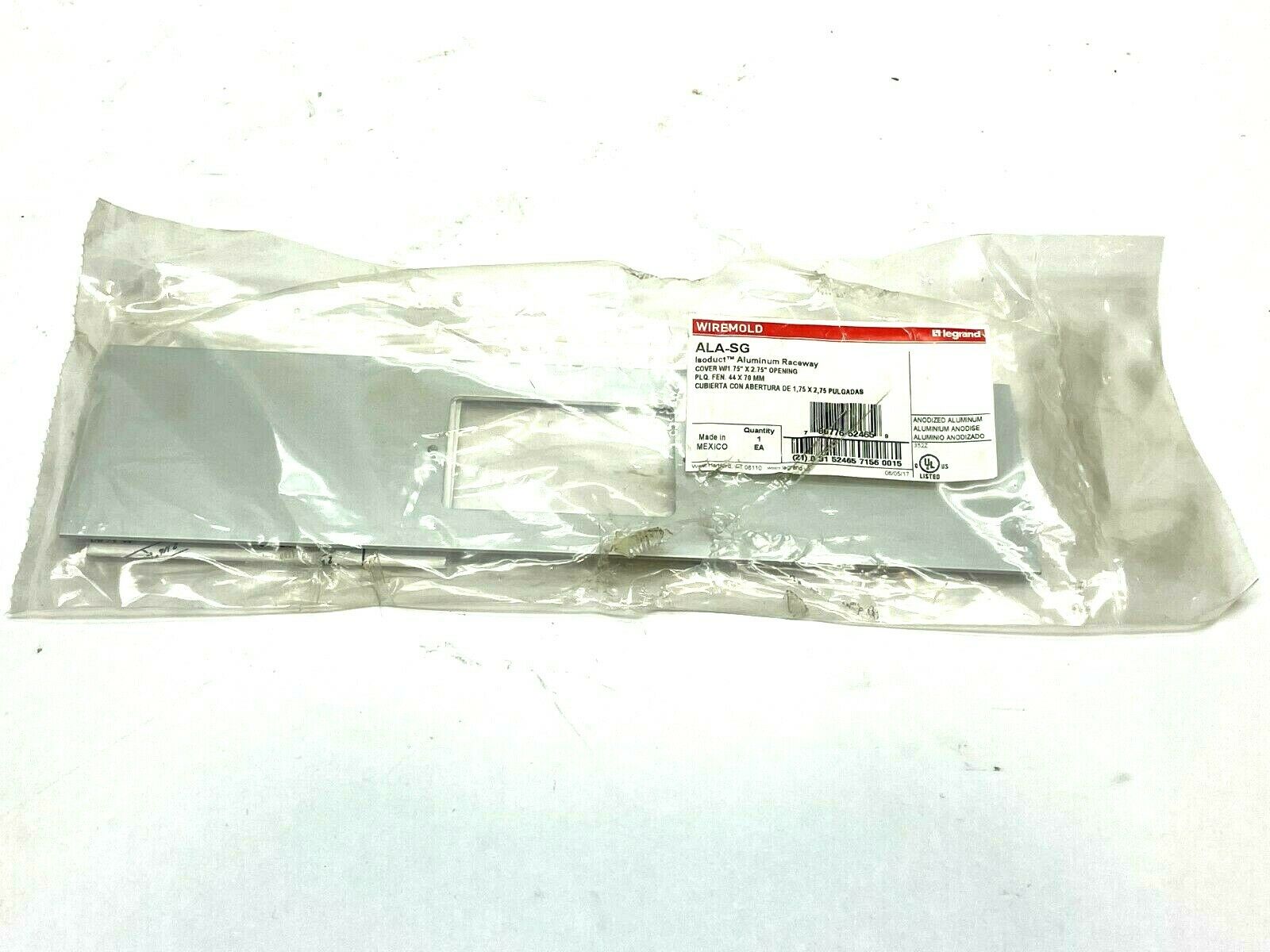 Wiremold ALA-SG Isoduct Aluminum Raceway Cover w/ 1.75" x 2.75" Opening - Maverick Industrial Sales