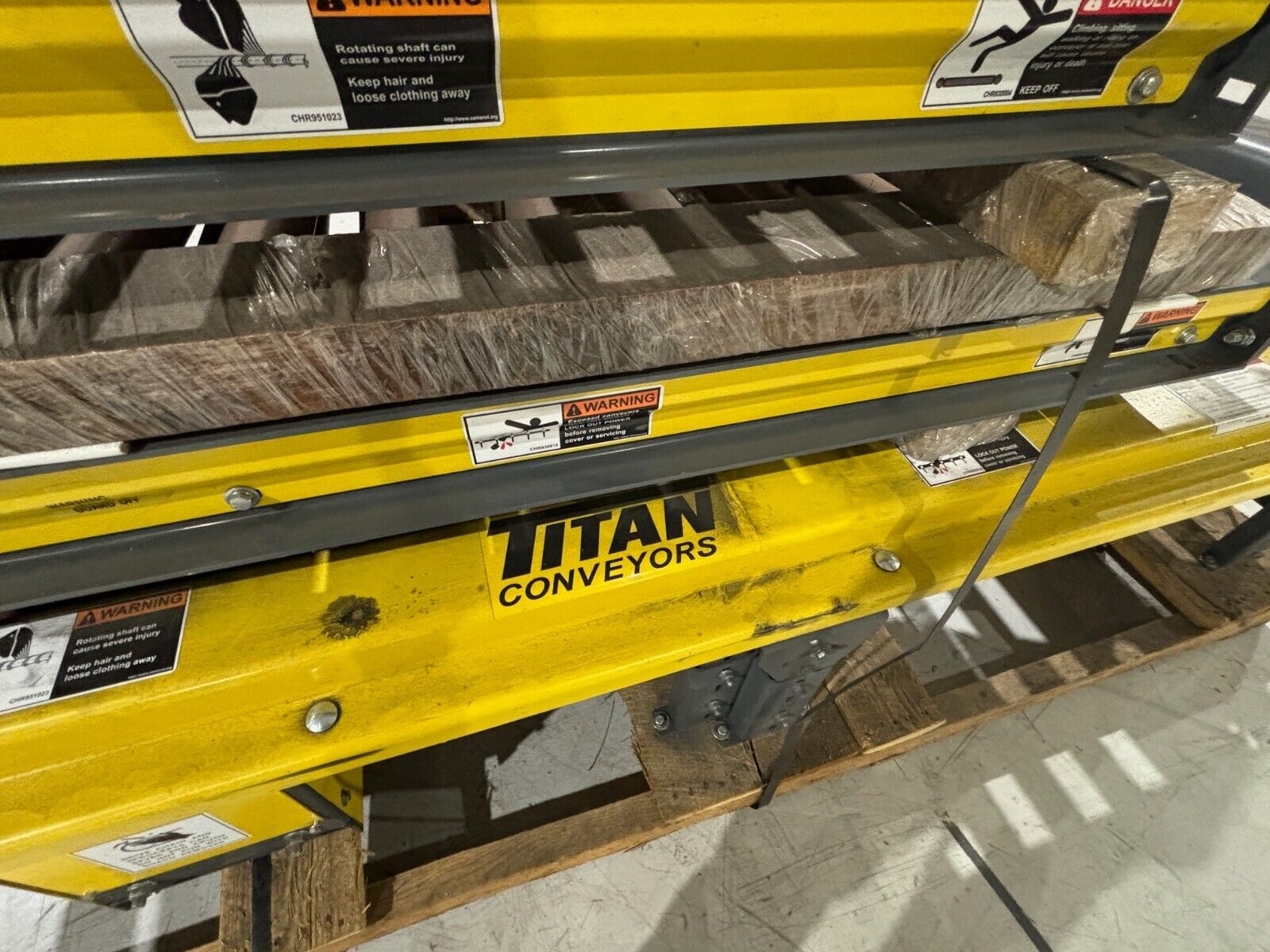 Titan Conveyors, 48" Wide x 18' Long Power Roller Conveyor Sections, No Drive - Maverick Industrial Sales