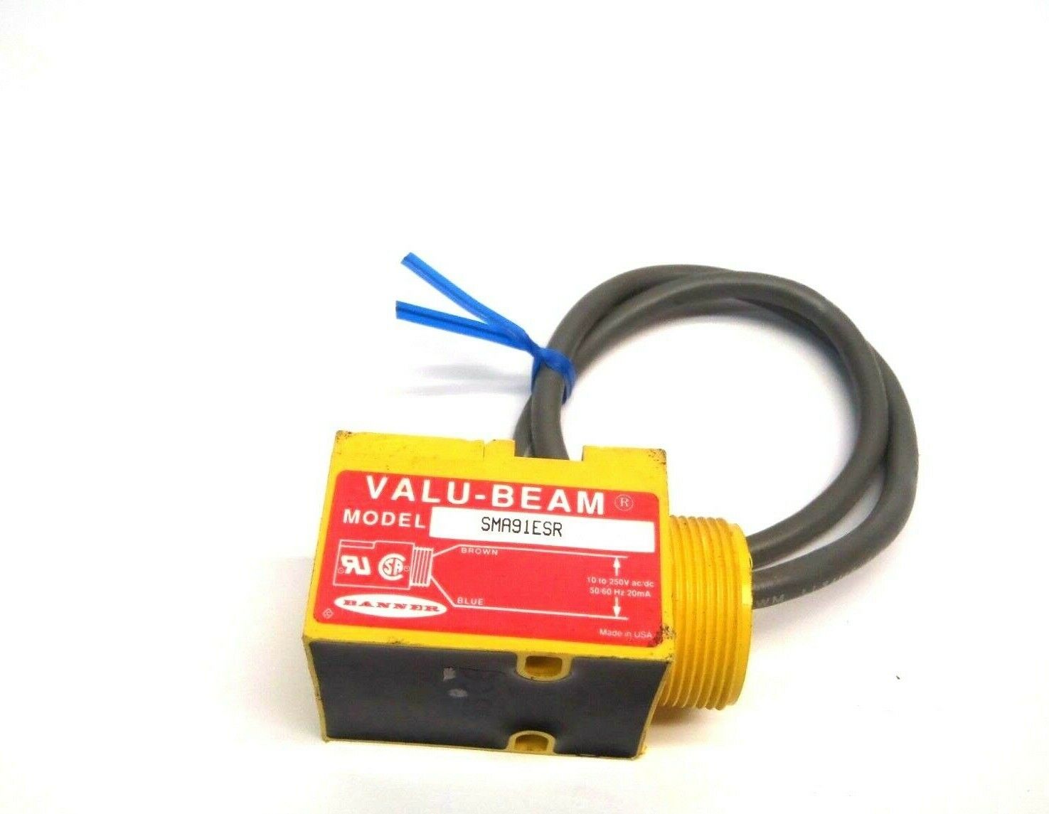 Banner SMA91ESR Valu-Beam Emitter 3m 10-25V AC/DC 25286 - Maverick Industrial Sales