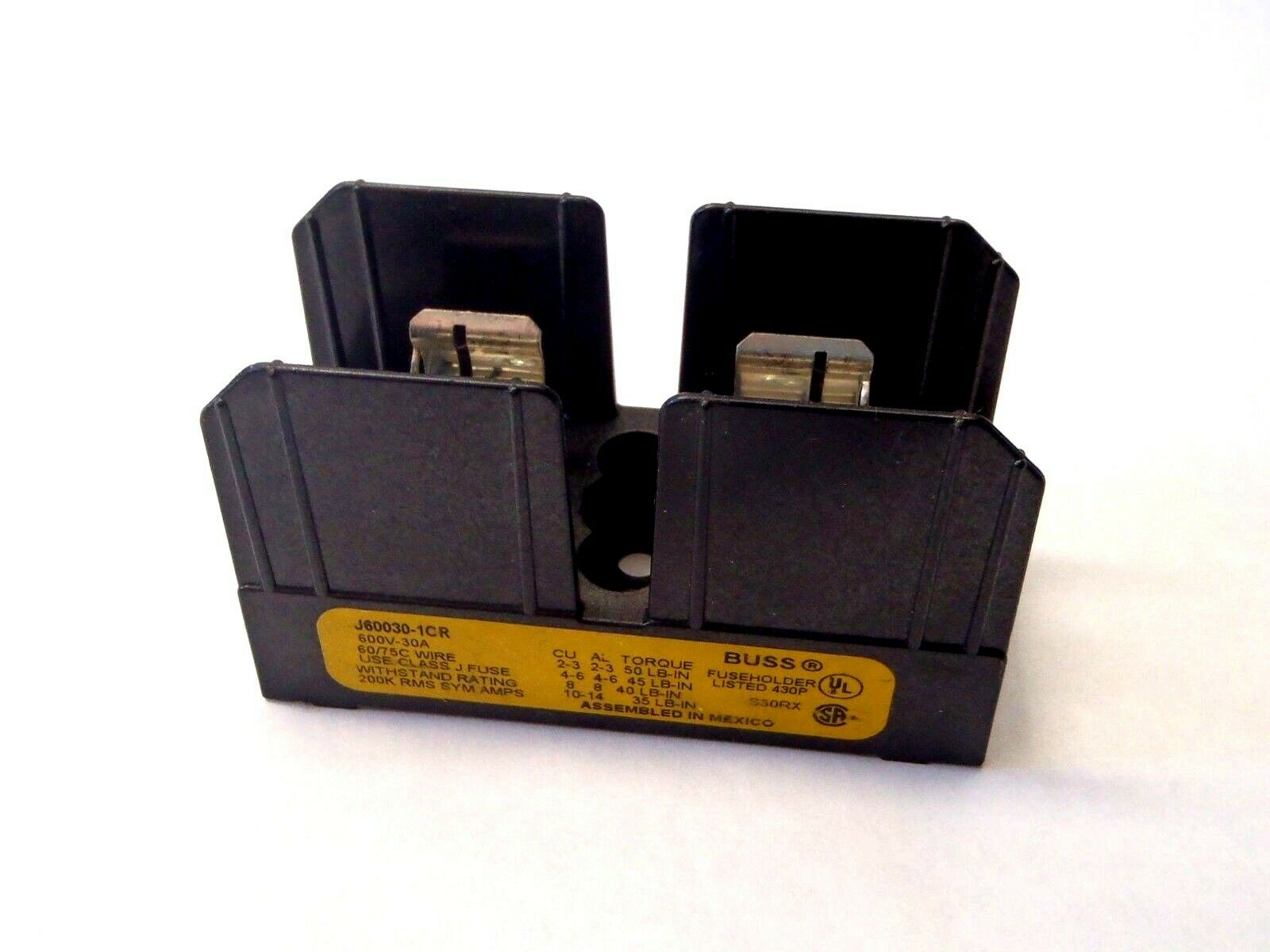 Buss | J60030-1CR 600V 30A Class J Fuseholder 1 Pole - Used - Maverick Industrial Sales