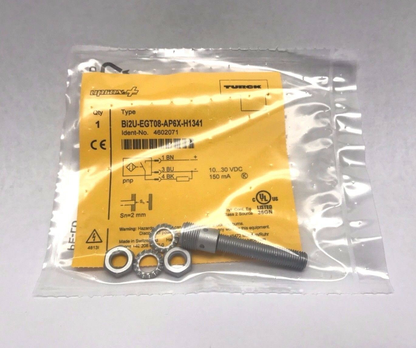 Turck Bi2U-EGT08-AP6X-H1341, 4602071, Uprox +, Proximity Sensor Switch - Maverick Industrial Sales