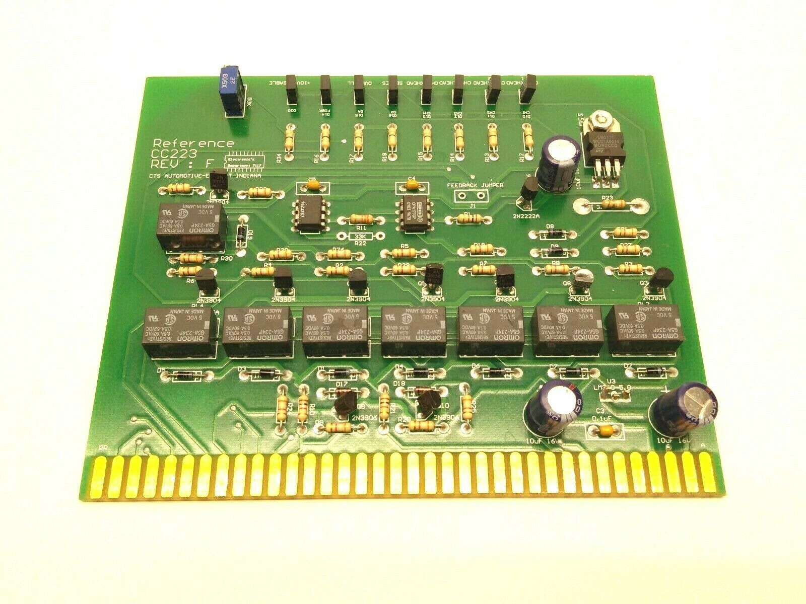 CTS CC223 REV F PCB Control Board - For parts or not working - Maverick Industrial Sales