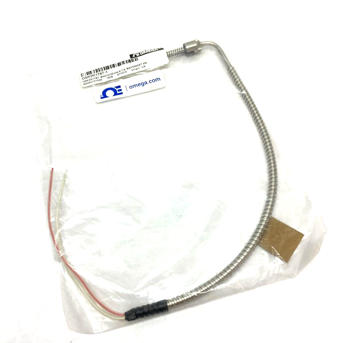 Omega OSK2K1787-1 Bayonet Style Thermocouple Probe 1/4" BND002E004-4 - Maverick Industrial Sales