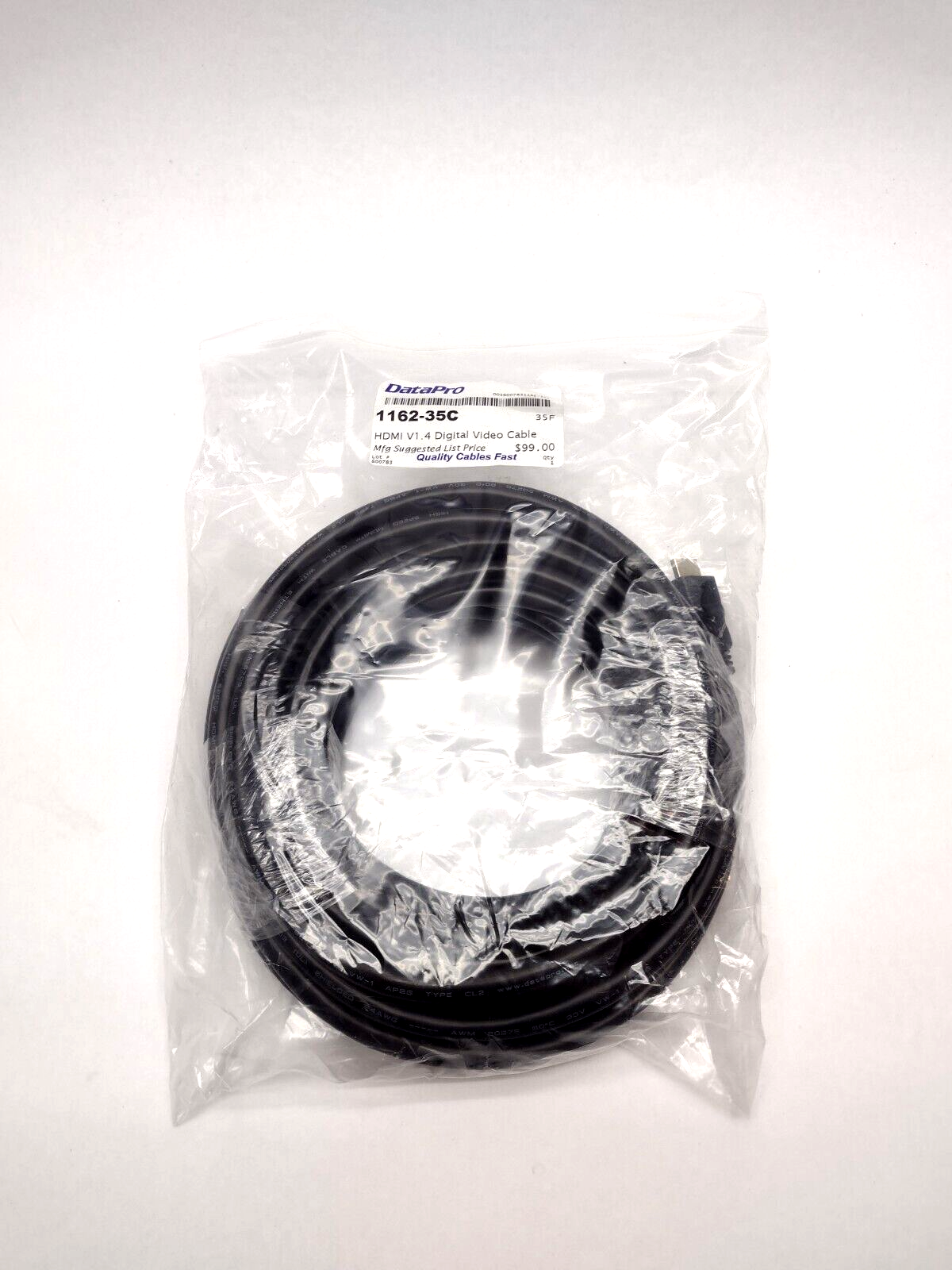 DataPro 1162-35C HDMI High Speed with Ethernet Male to Male Cable 35 Ft - Maverick Industrial Sales