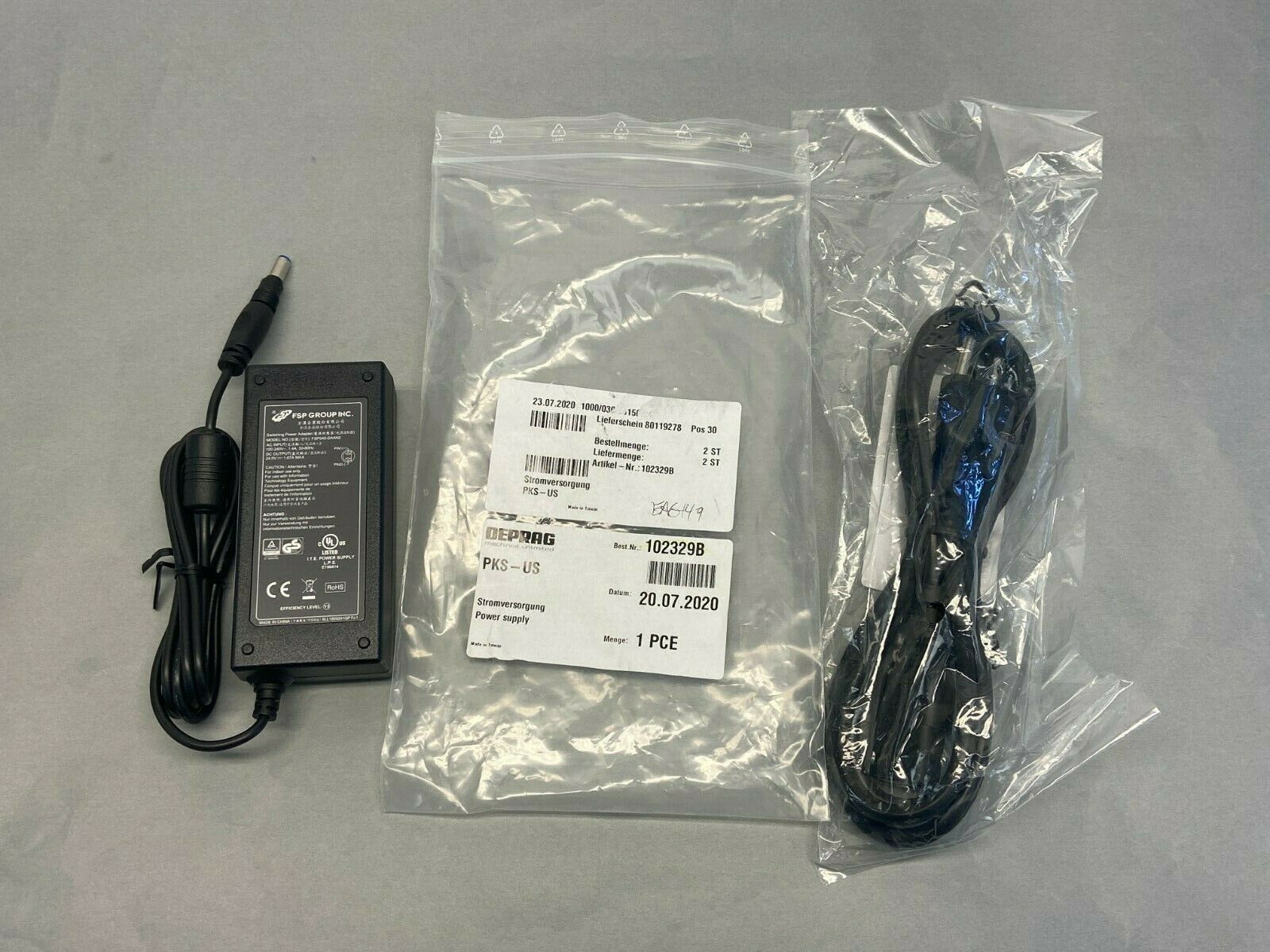 102329B | Deprag AC/DC Power Supply 100-240V 50/60Hz Input 24V Output - New - Maverick Industrial Sales