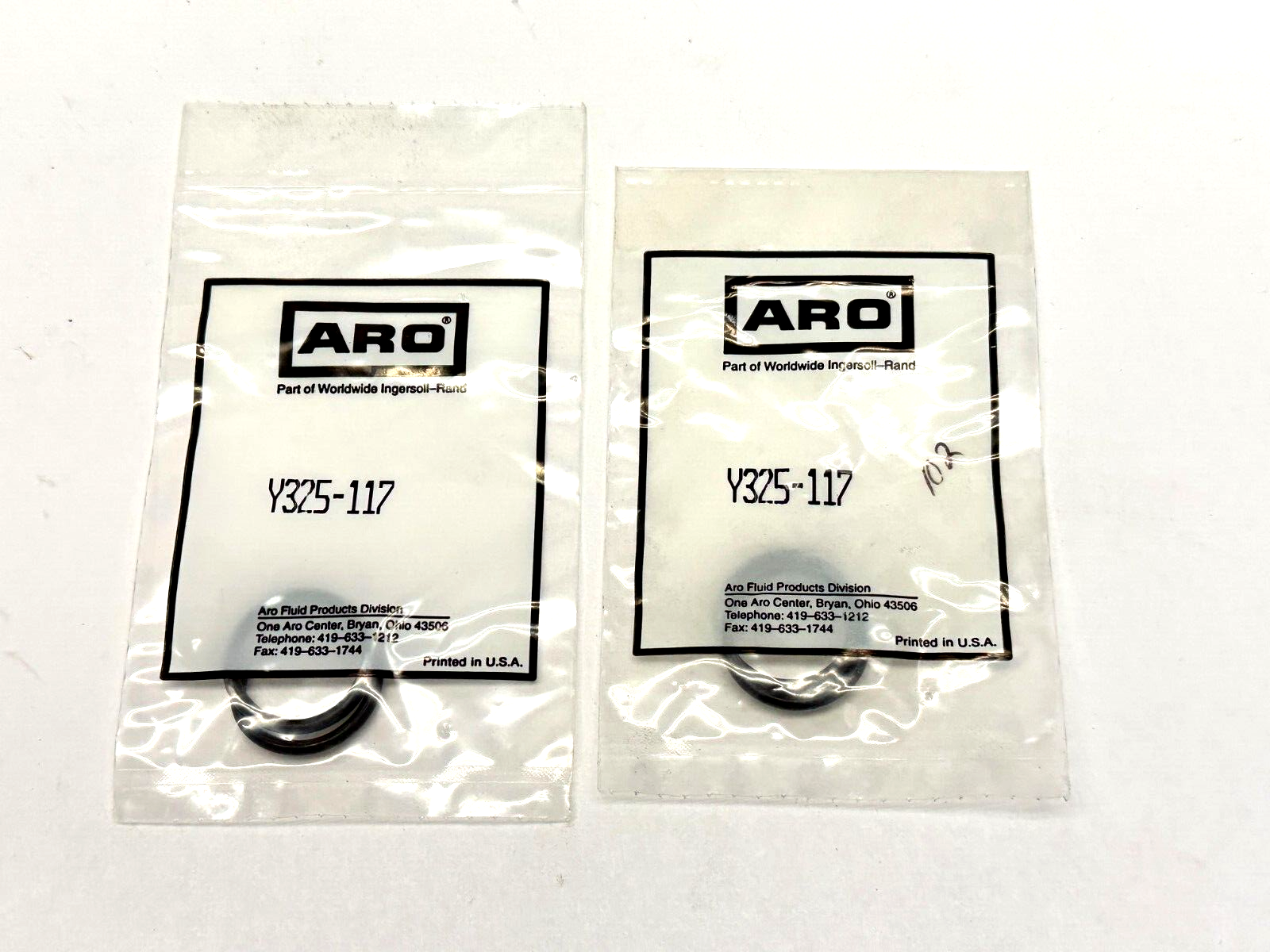 Y325-117 | ARO Pack of 2 O-Rings LOT OF 2 - New - Maverick Industrial Sales