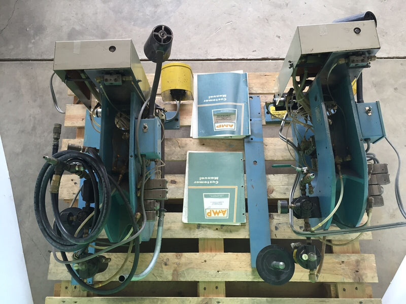 AMP Crimper Press Wire Terminal Machines Set of (2) 1-453973-2-AT & 453973-3-AU - Maverick Industrial Sales