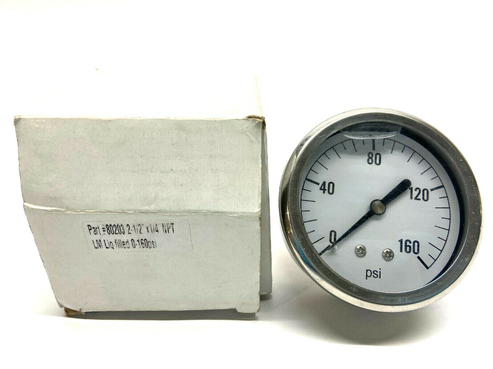 Depatie 80-203 2-1/2 Face 1/4 NPT Pneumatic Gauge - Maverick Industrial Sales