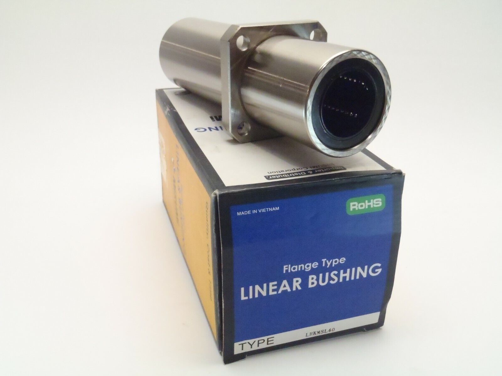 Misumi LHKMSL40 Flanged Linear Bushings Long Body with Long Pilot - New – Open box - Maverick Industrial Sales