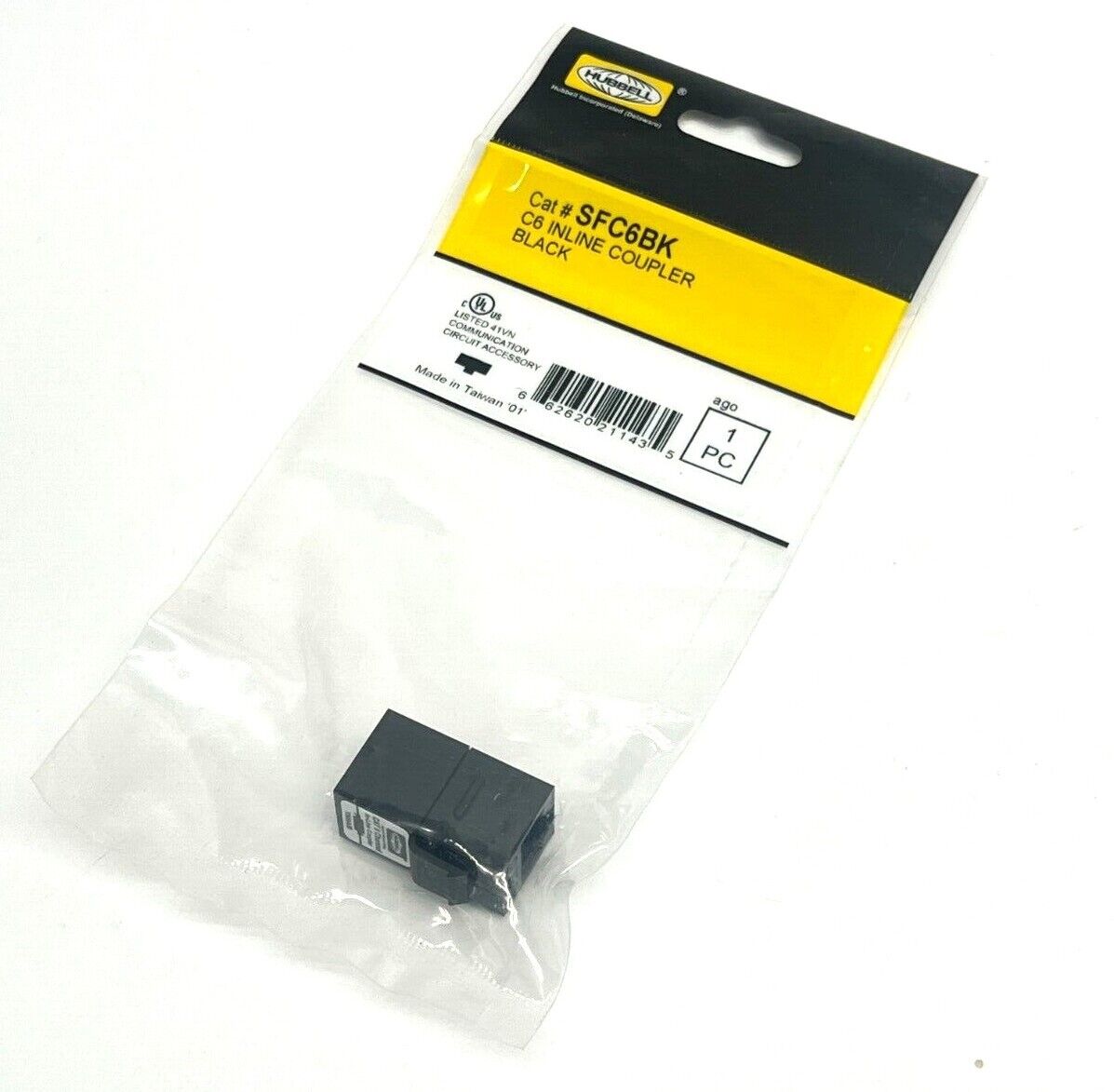 Hubbell SFC6BK Inline Coupler Cat6 - New - Maverick Industrial Sales
