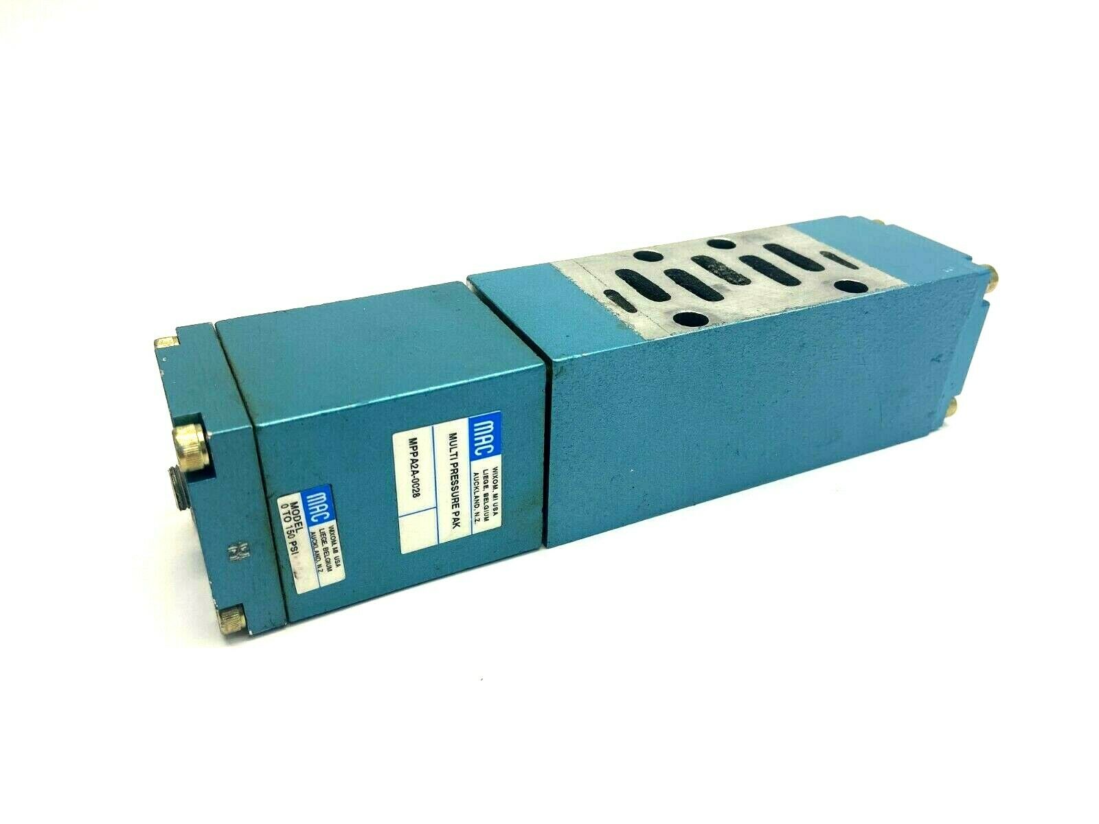 PRA2D-4FBA | Mac Valves Manifold w/ MPPA2A-0028 Pressure Pak - Used - Maverick Industrial Sales