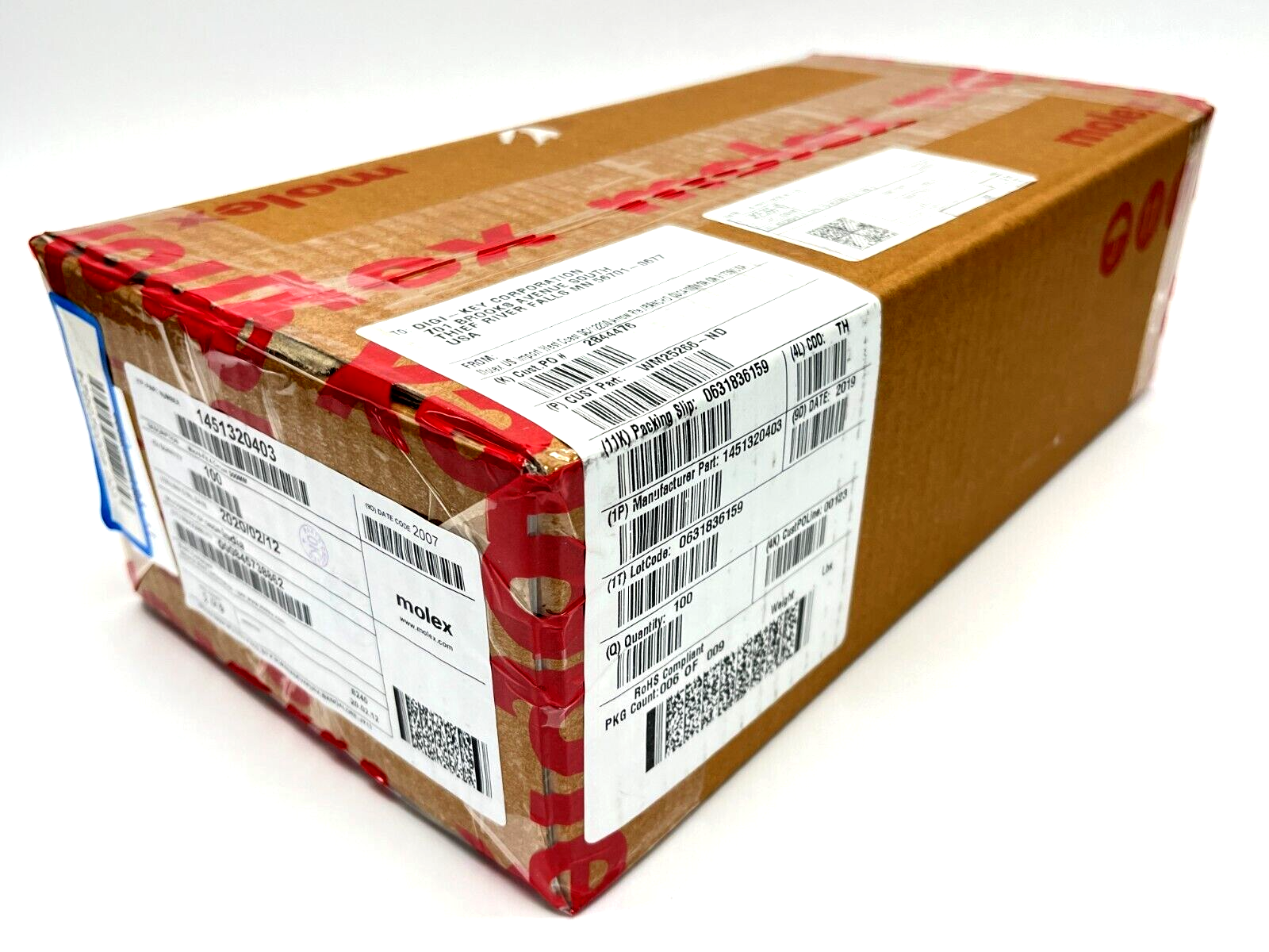 Molex 1451320403 Micro-Fit TPA-to-Micro-Fit TPA Cable Assembly 300mm LOT OF 100 - New - Maverick Industrial Sales