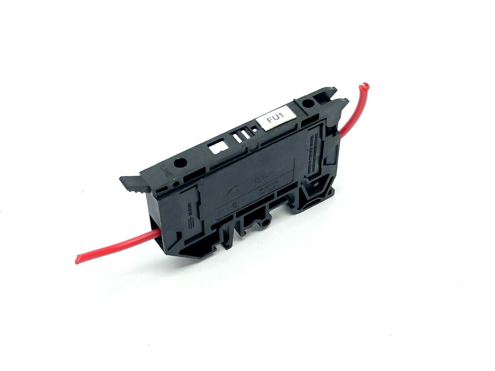 1492-H6 | Allen Bradley Terminal Block Fuse Holder 15A 300V AC/DC Black - Used - Maverick Industrial Sales