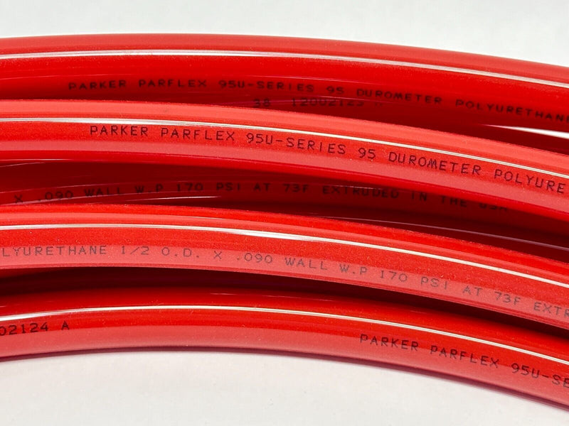 Parker 95U-8-090-RED-0100 Parflex PU Tubing Red 1/2" OD x .090" Wall 40ft - Maverick Industrial Sales