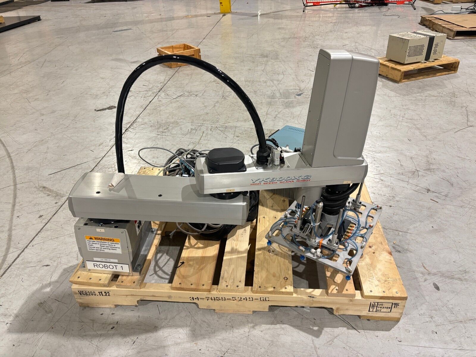 Yamaha YK800XG High Speed Scara Robot, RCX144 Controller, RGU-3, Gripper Picker - Maverick Industrial Sales