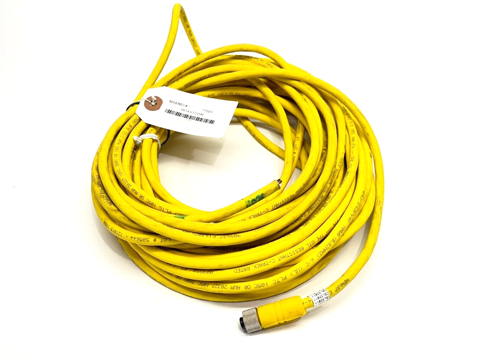 Lumberg Automation RKT4-637/15M Sensor Actuator Cable Female M12 4-Pin 15m - Maverick Industrial Sales