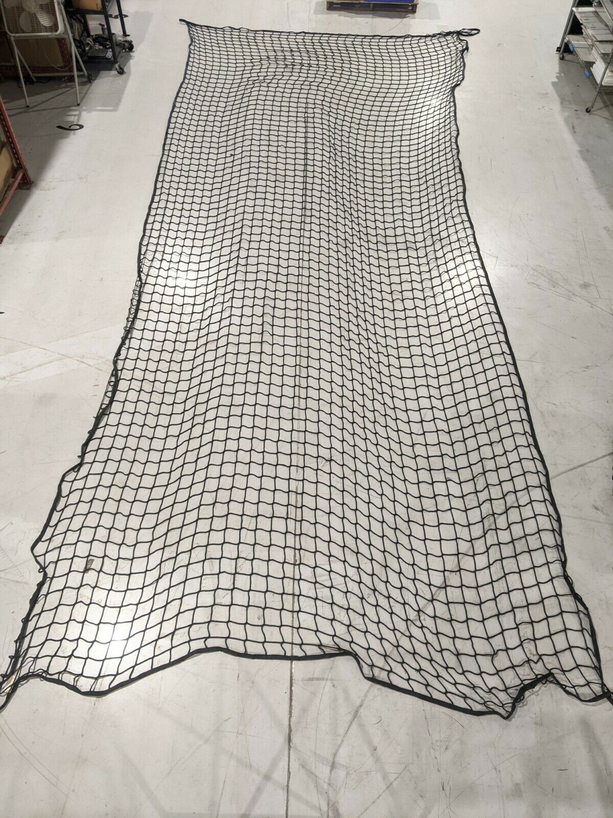 InCord M3000BK Knotless Netting 4" Square Holes 2" Web Border 26.25ft x 12ft - Maverick Industrial Sales