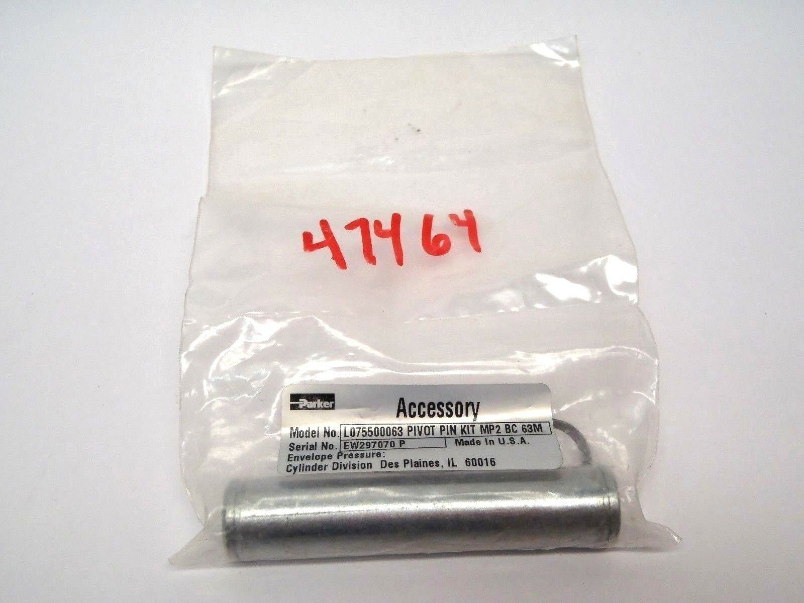 Parker L075500063 Pivot Pin Kit MP2 BC 63M - New – Open box - Maverick Industrial Sales