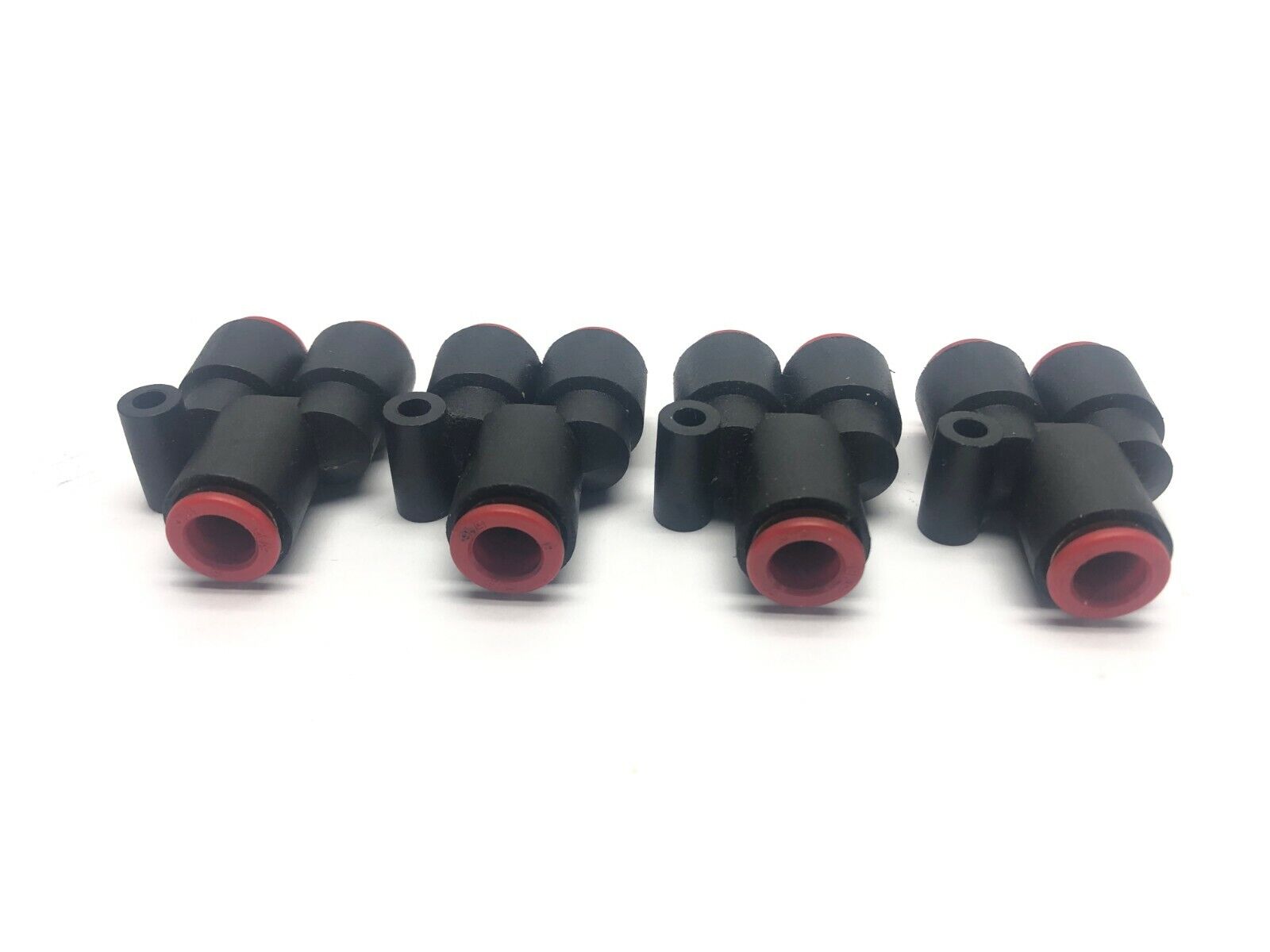 KAU08-00 | SMC Union "Y" Fitting 8mm to 8mm LOT OF 4 - Used - Maverick Industrial Sales