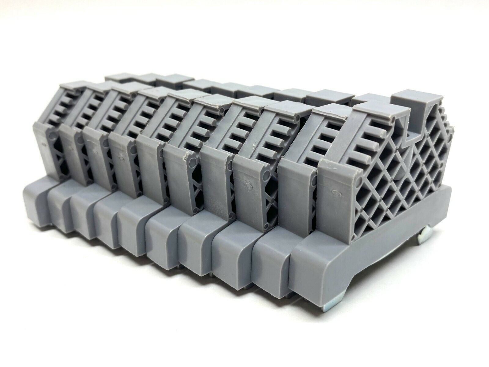 Morsettitalia 43442 Euro Stop End Clamp 8mm Gray LOT OF 10 - Used - Maverick Industrial Sales