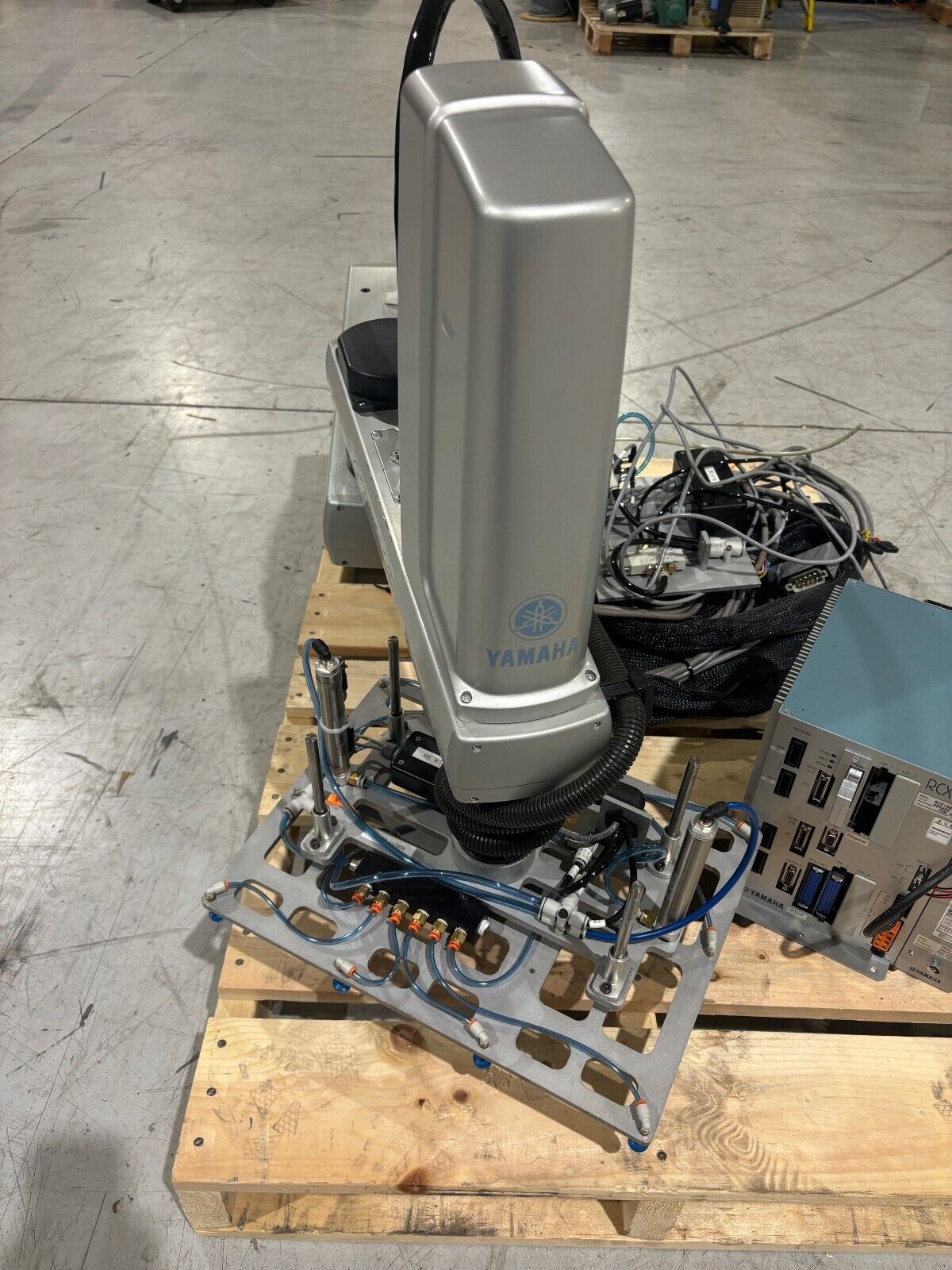 Yamaha YK800XG High Speed Scara Robot, RCX144 Controller, RGU-3, Gripper Picker - Maverick Industrial Sales