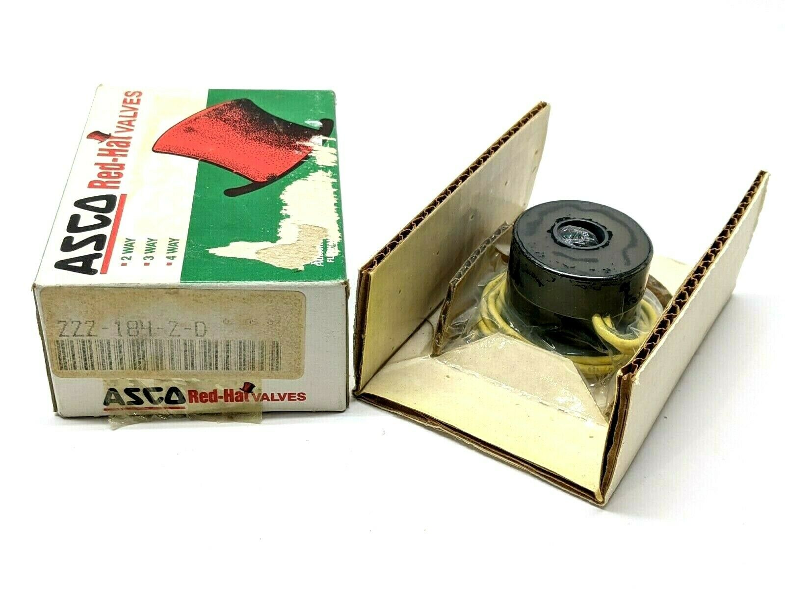 222-184-2-D | Asco Solenoid Valve Coil Red Hat 240/DC HT - New – Open box - Maverick Industrial Sales