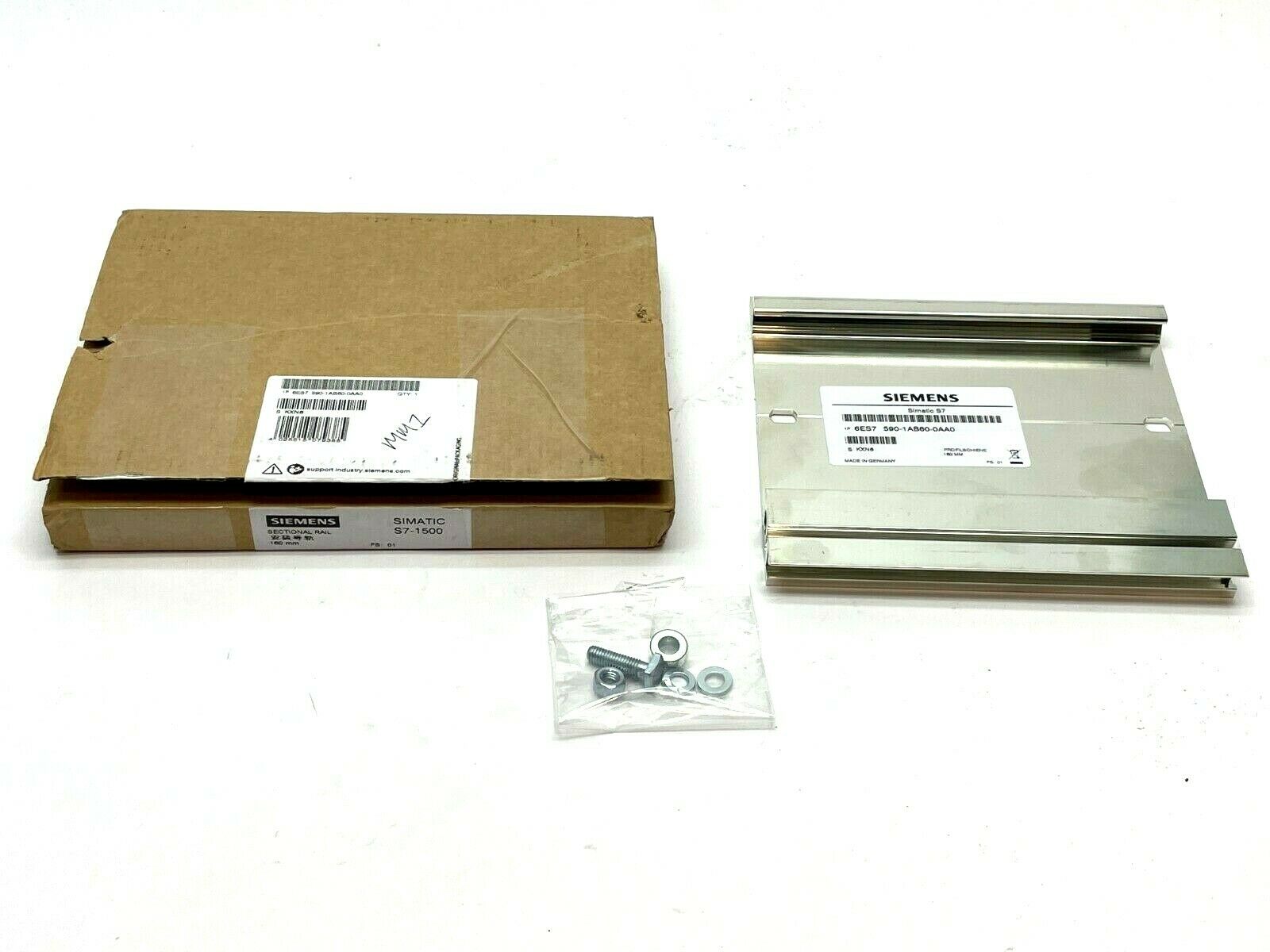 Siemens 6ES7 590-1AB60-0AA0 Sectional Rail 160mm - New – Open box - Maverick Industrial Sales