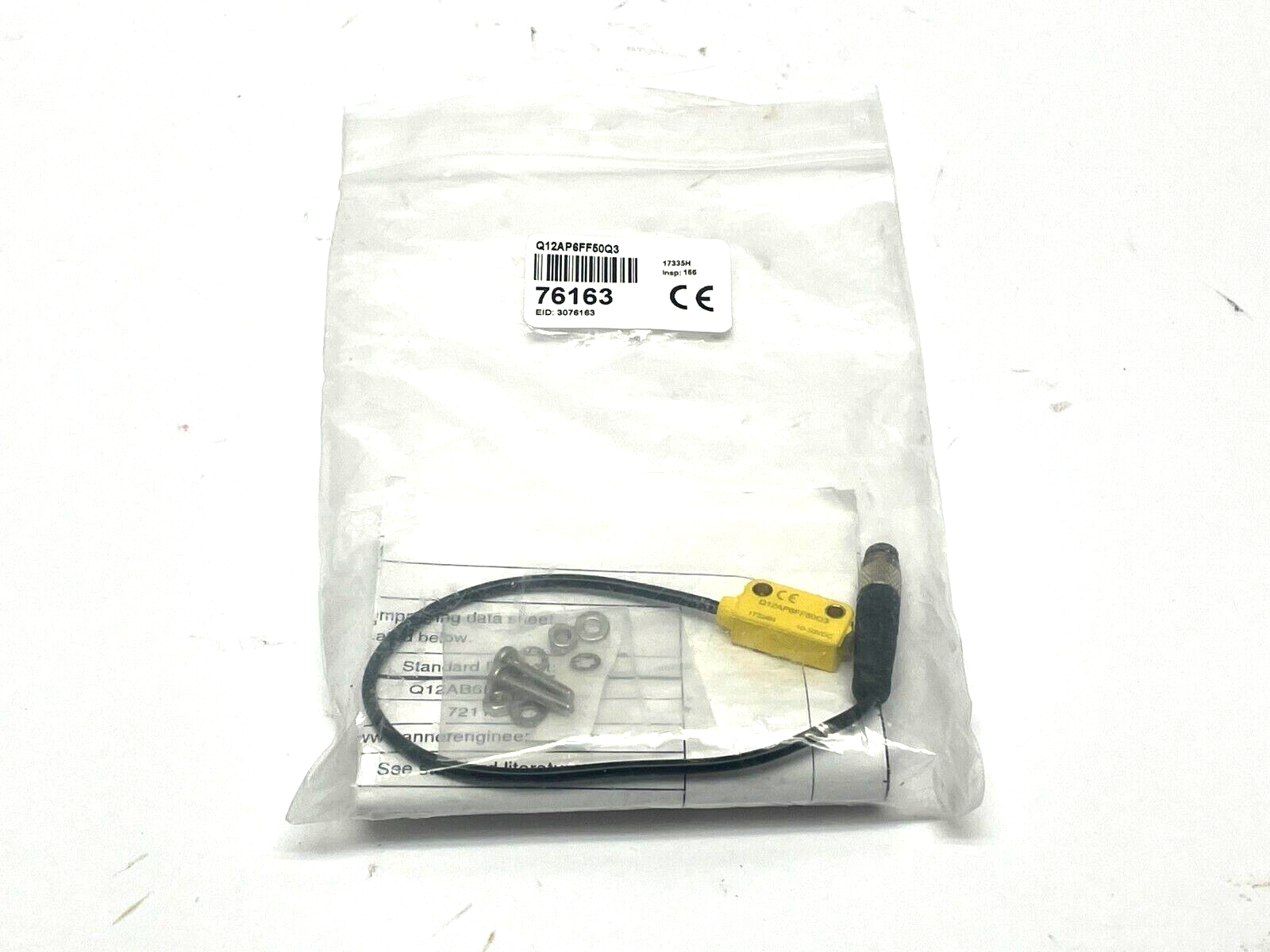 Banner Q12AP6FF50Q3 Miniature Self Contained Sensor 76163 - New - Maverick Industrial Sales