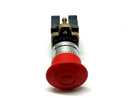 Telemecanique XB4BT845 E-Stop Pushbutton Switch w/ XBE-102 Contacts - Maverick Industrial Sales