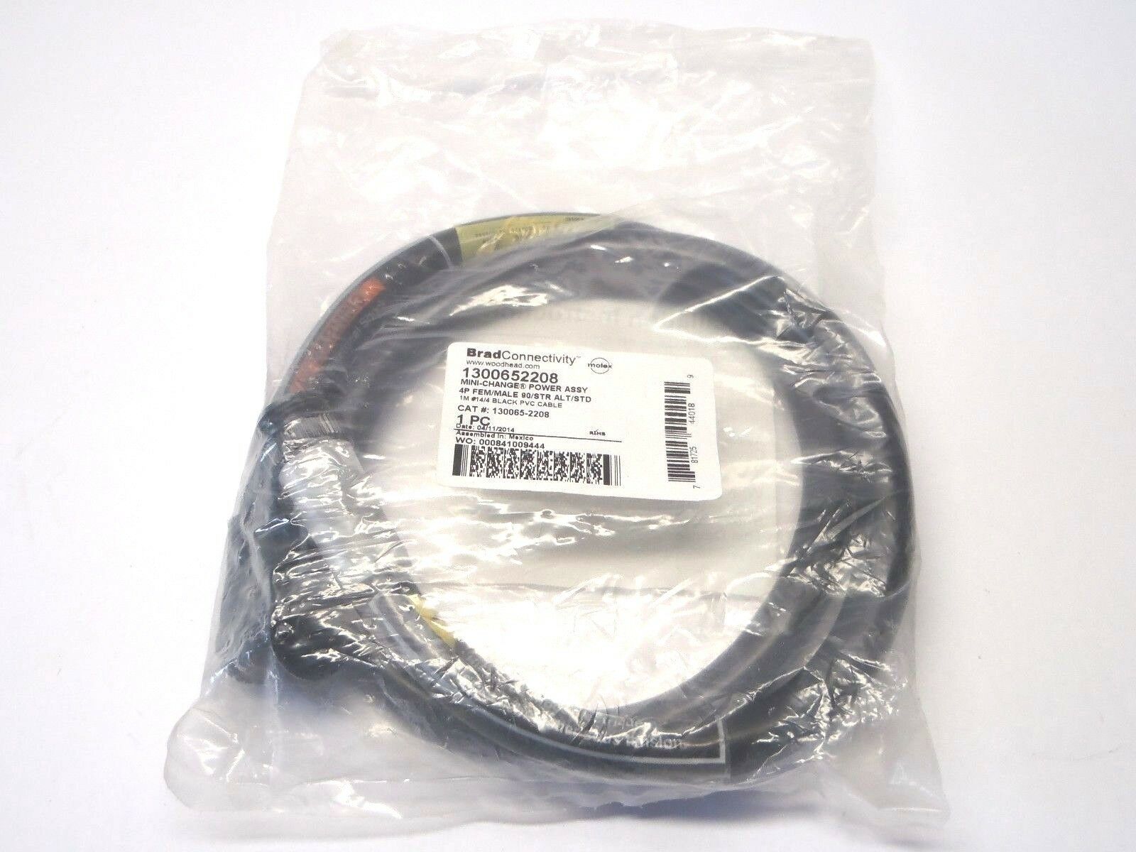 Woodhead Brad Harrison 1300652208 Mini Change Power 4P F/M 90/STR ALT/STD 1M - Maverick Industrial Sales