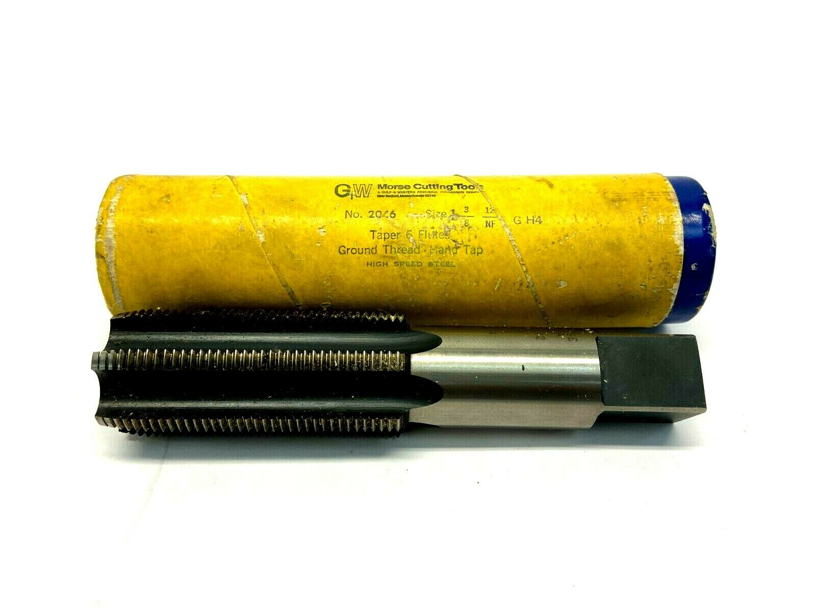 Morse Cutting Tools 2046 HHS Hand Tap Taper Style 6 Flute 1-3/8"-12 NF HS GH4 - Maverick Industrial Sales