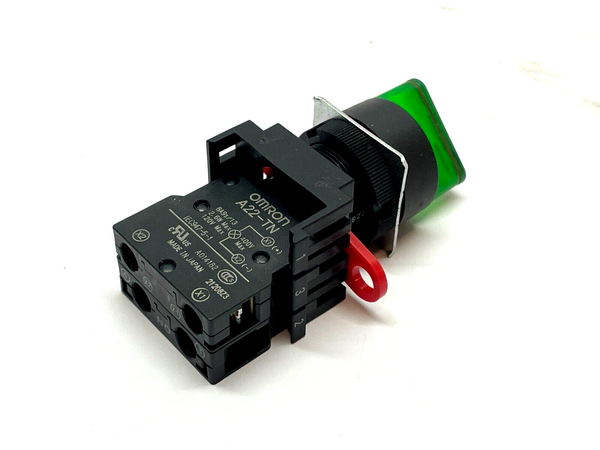 Omron A22NZ-2BM-TGA Illuminated Selector Switch w/ A22-TN Lamp Module - Maverick Industrial Sales