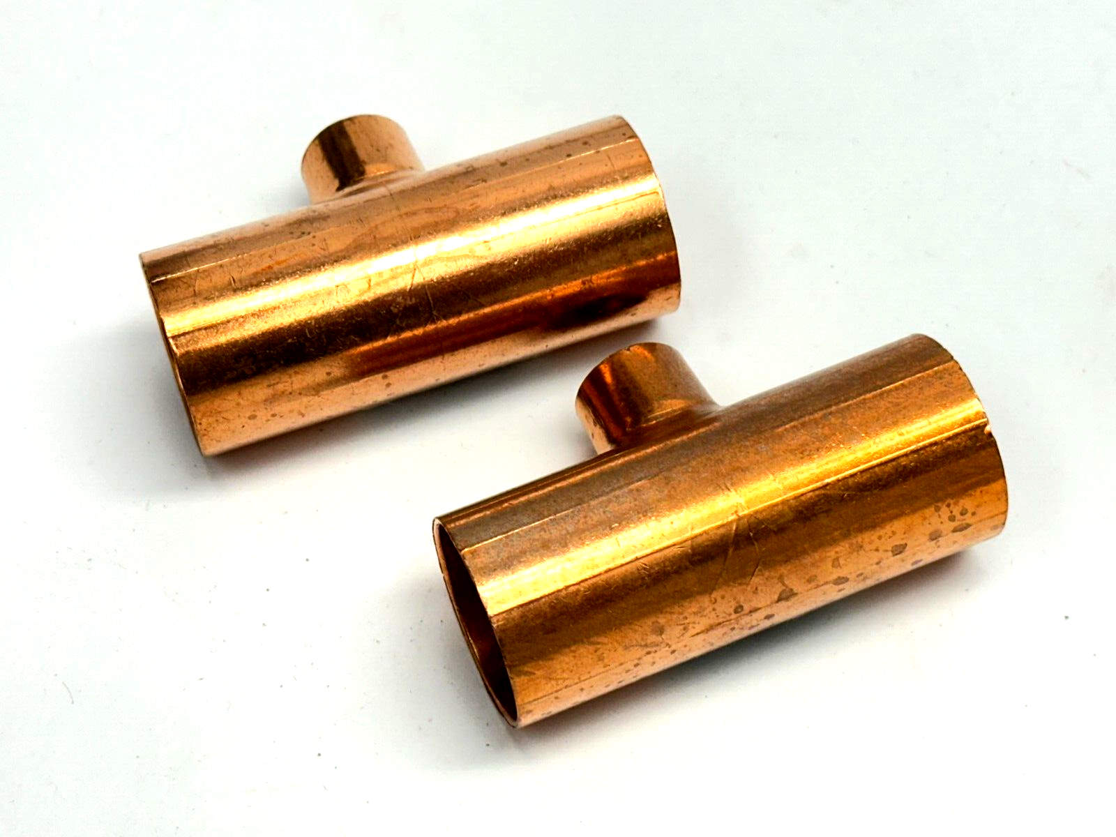1" x 1" x 1/2" Tee C x C x C Copper LOT OF 2 - New – Open box - Maverick Industrial Sales